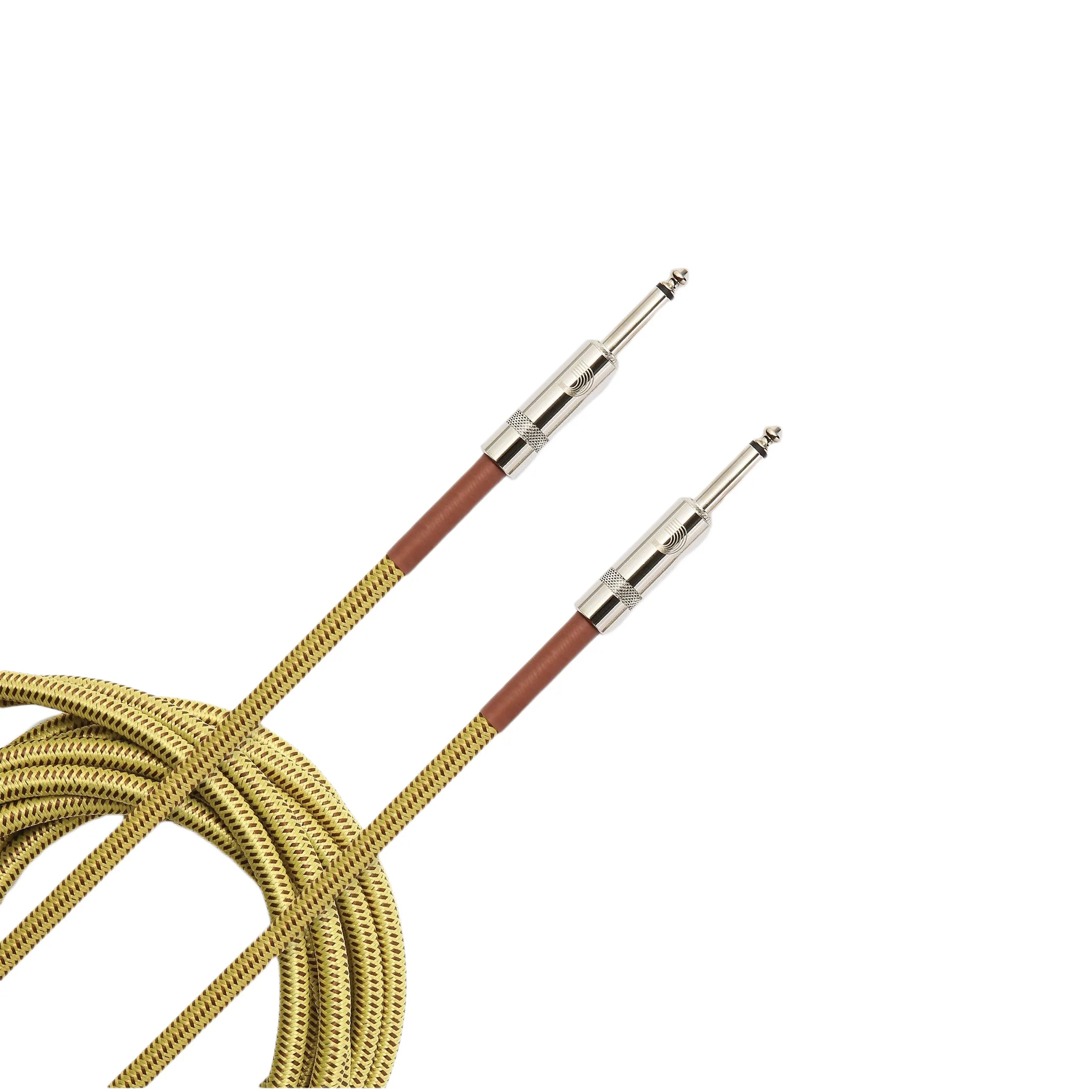 D'Addario Custom Series Braided Tweed Instrument Cable, 15ft