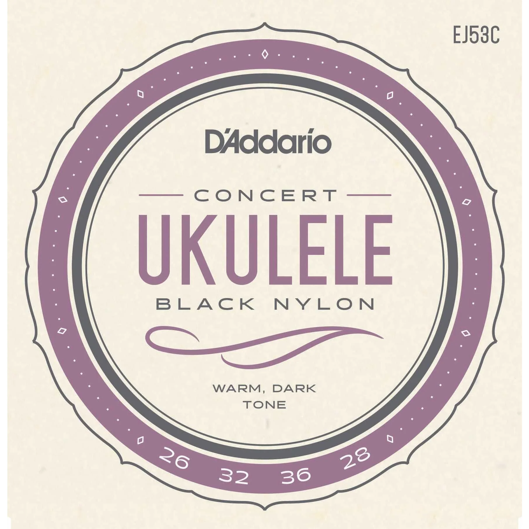 D'Addario EJ53C Black Nylon Concert Ukulele Strings - Image 2