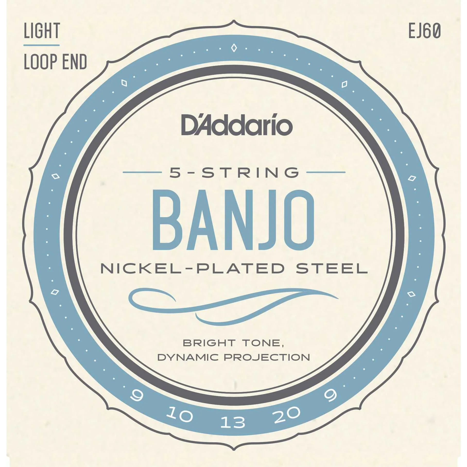 D'Addario EJ60 Nickel Plated Steel Banjo Strings, Light - Image 2