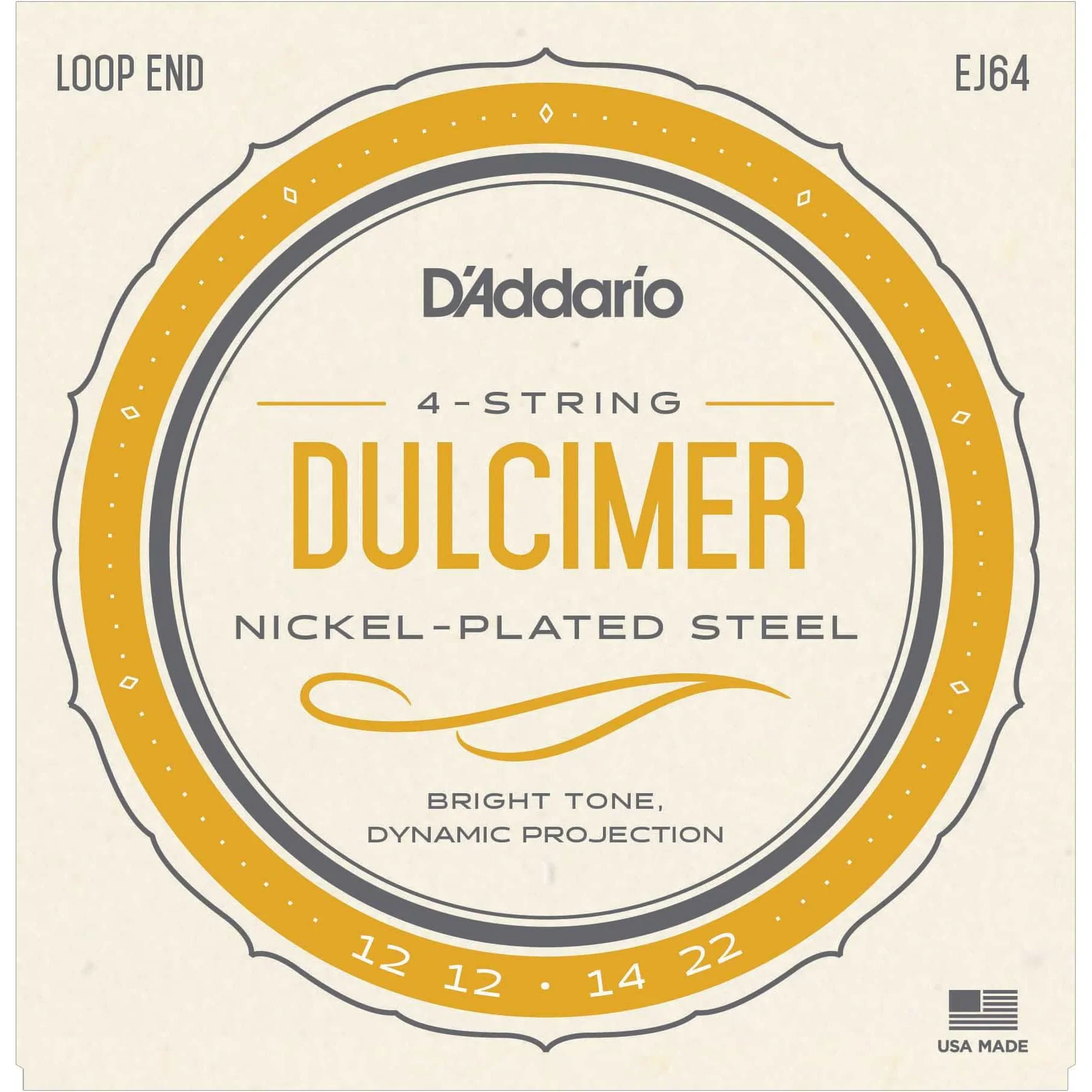 D'Addario EJ64 4-String Dulcimer Strings - Image 2