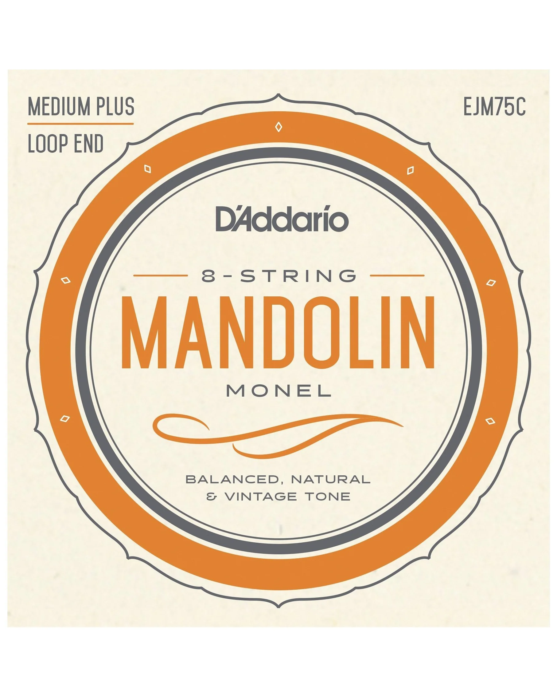 D'Addario EJM75C Monel Mandolin Strings, Medium Plus - Image 2