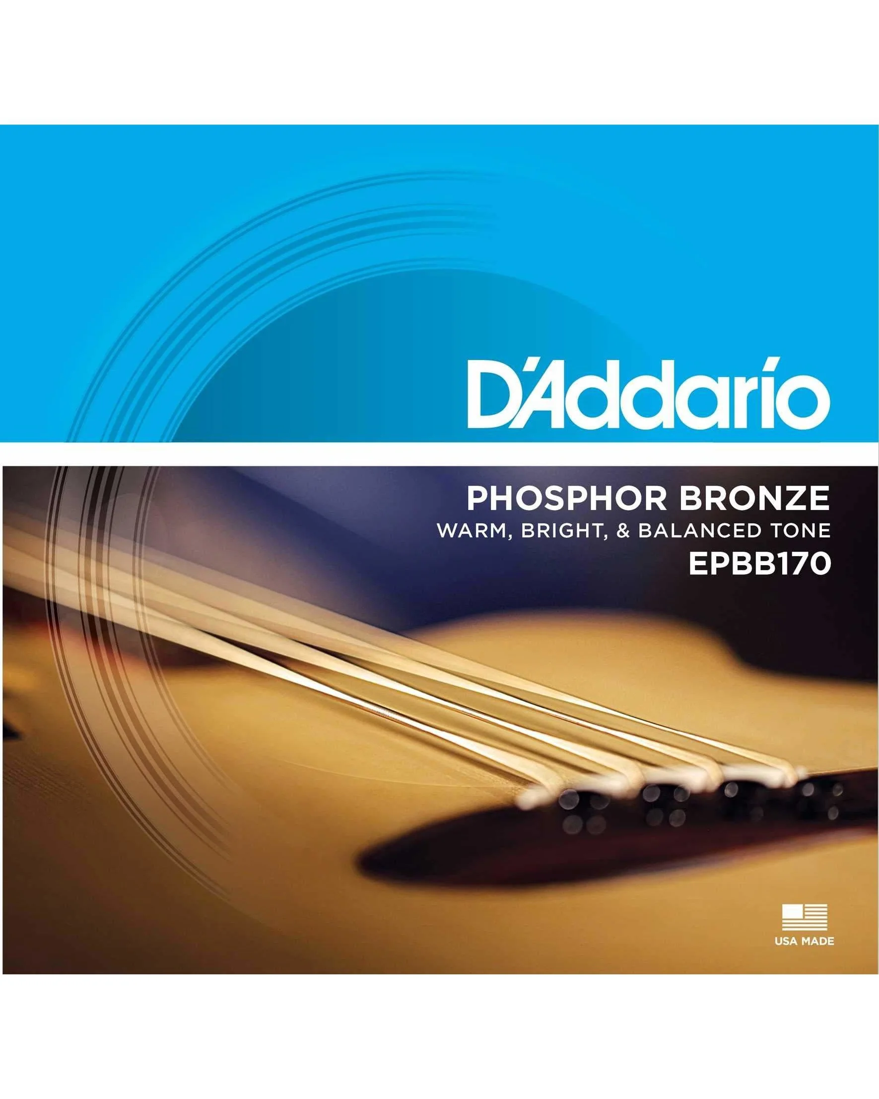 D'Addario EPBB170 Phosphor Bronze Acoustic Bass Guitar Strings - Image 2