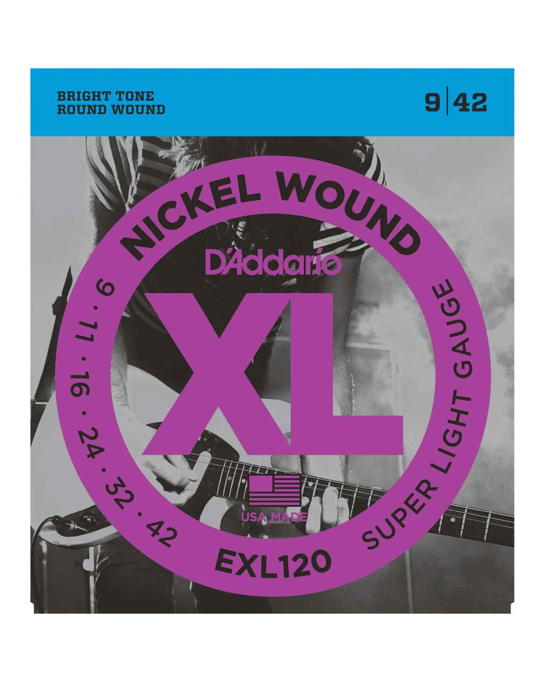 D'Addario EXL120 Nickel Electric Guitar Strings, Super Light - Image 2