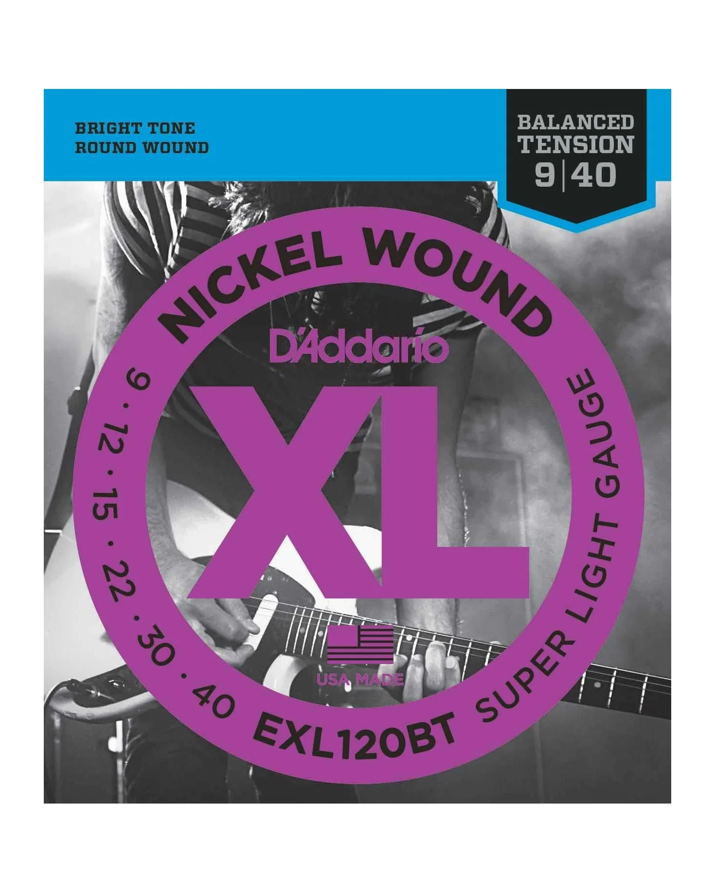 D'Addario EXL120BT Nickel Balanced Tension Electric Guitar Strings, Super Light - Image 2