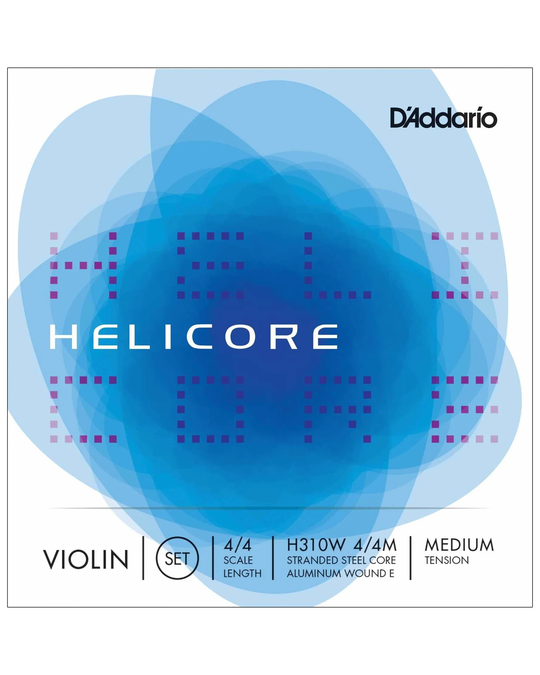 D'Addario H310W Helicore 4/4 Wound E Violin Strings, Medium - Image 2