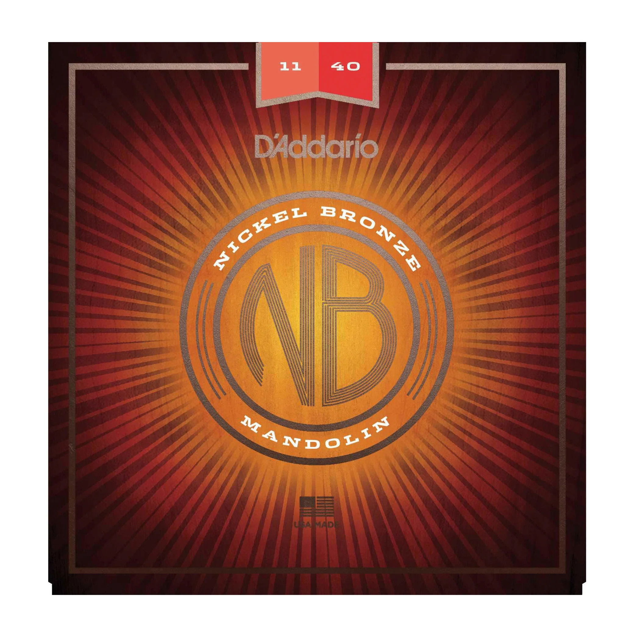 D'Addario NBM1140 Nickel Bronze Mandolin Strings, Medium - Image 2