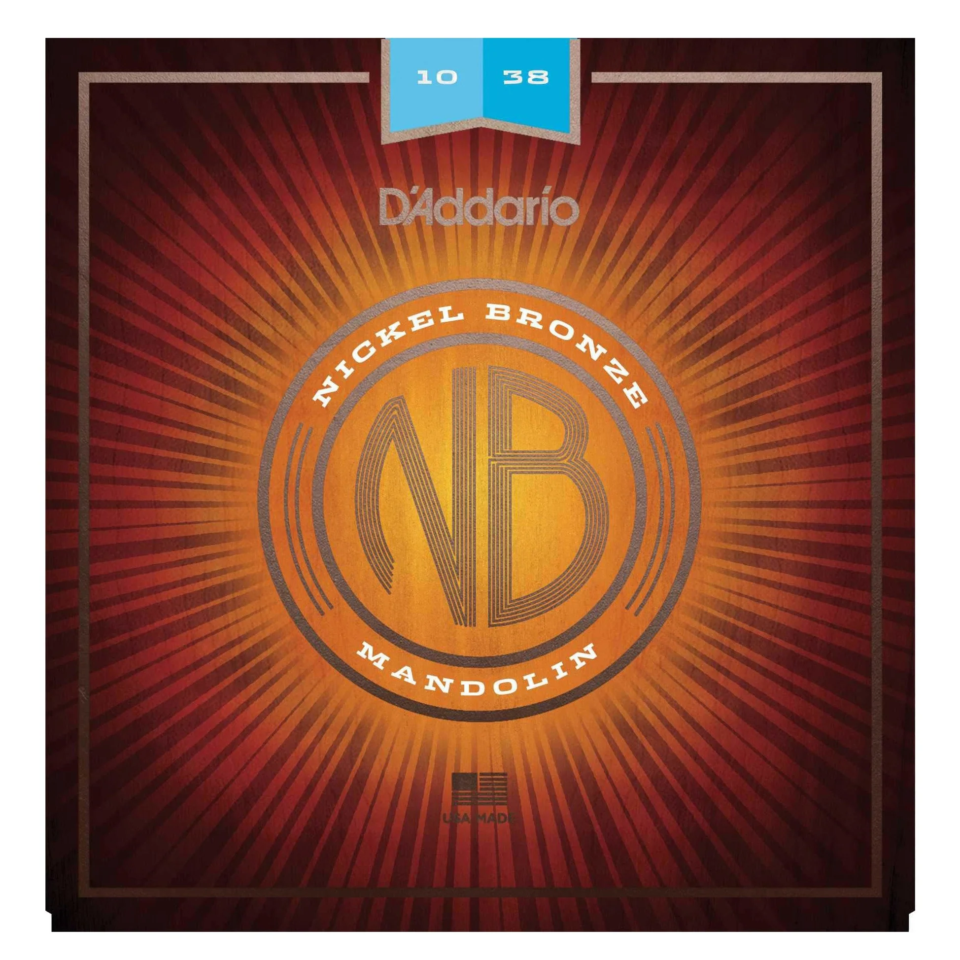 D'Addario NBM1038 Nickel Bronze Mandolin Strings, Light - Image 2
