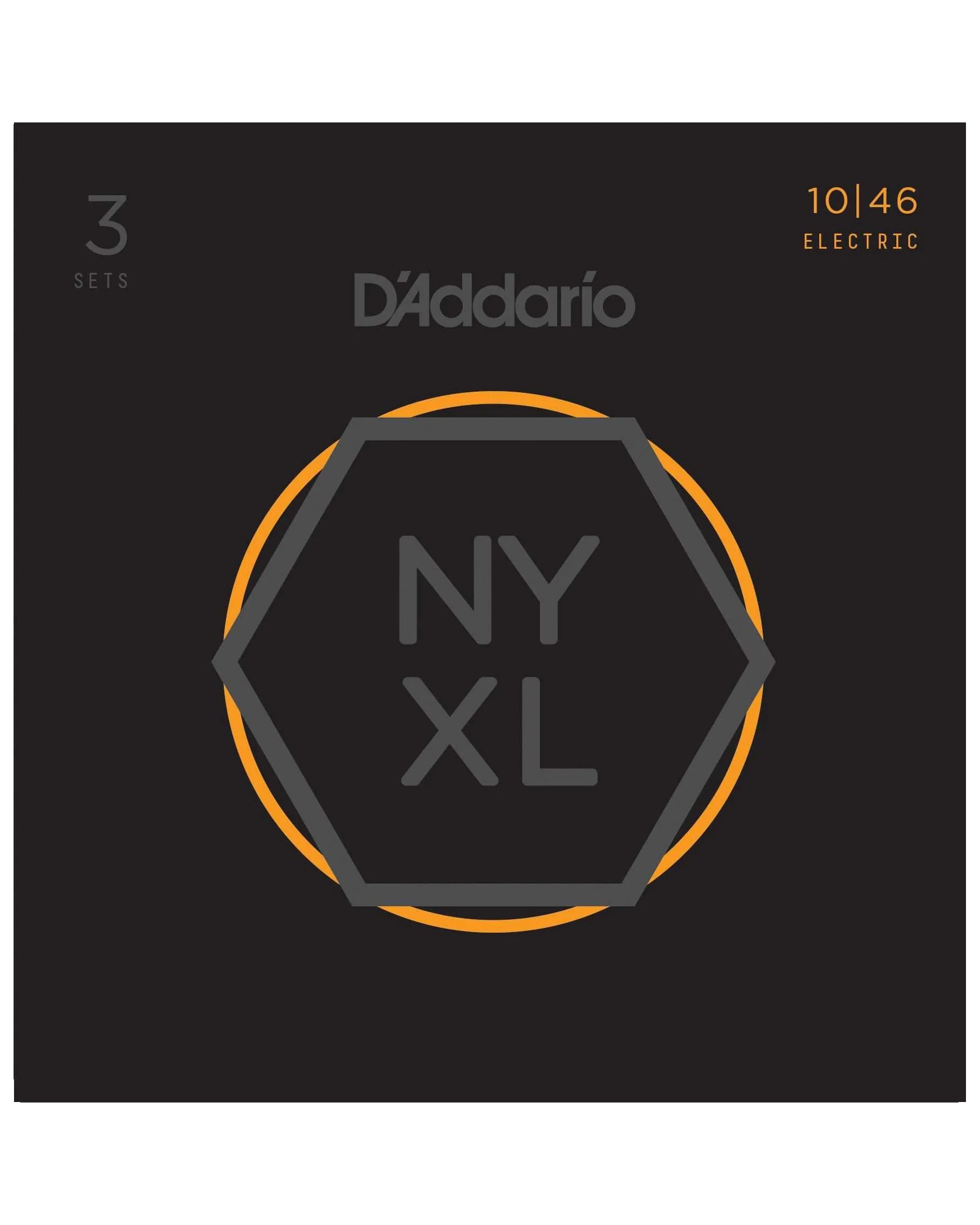 D'Addario NYXL1046 Nickel Electric Guitar Strings, Light (3-Pack) - Image 2