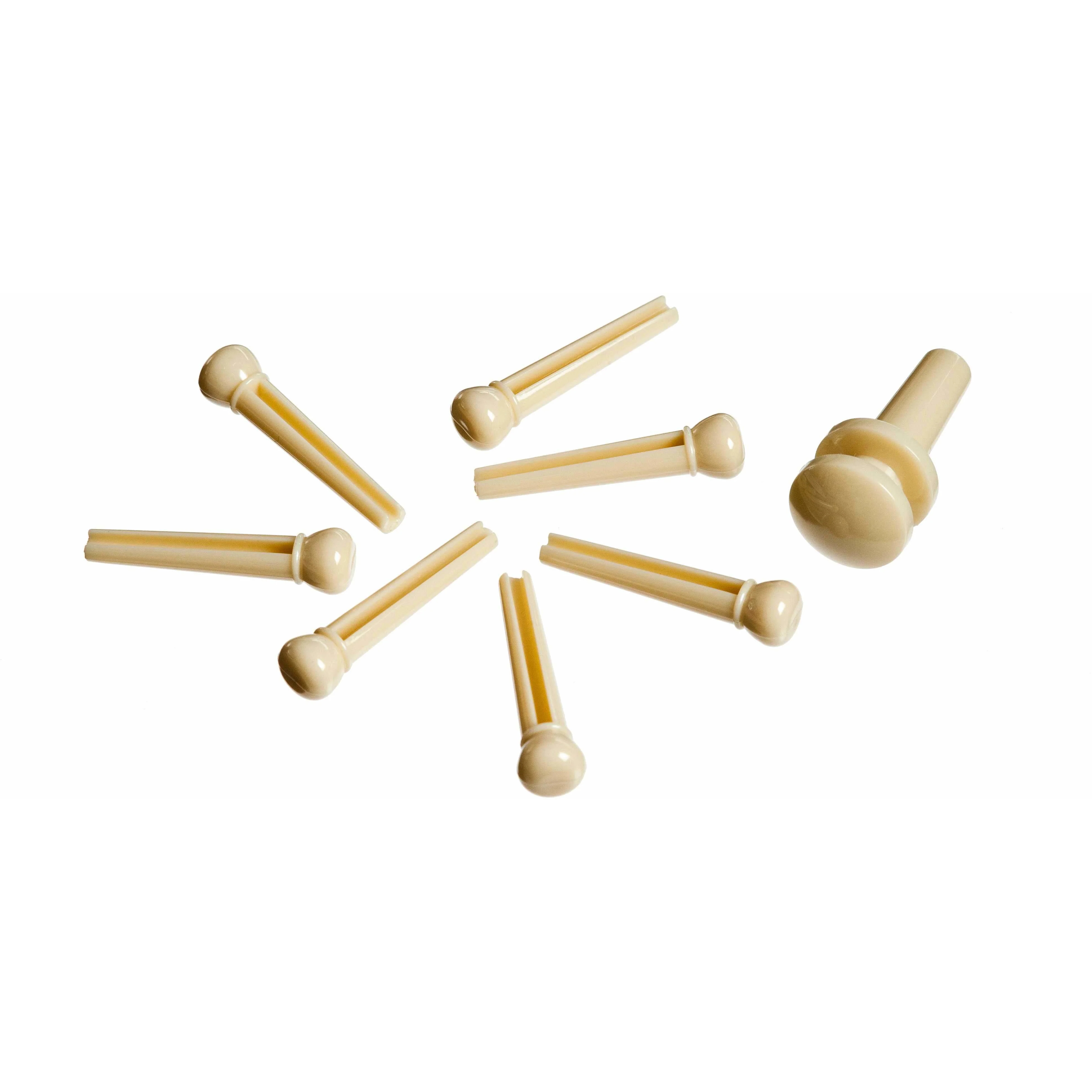 D'Addario Bridge Pin Set for Acoustic Guitar, Ivory - Image 3
