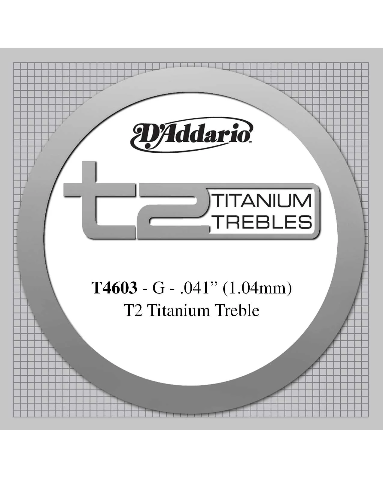 D'Addario T4603 Pro-Arte T2 Titanium Single Classical Acoustic Guitar Third String, Hard - Image 2