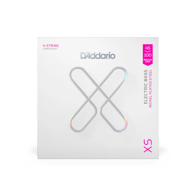 D'Addario XSB45100 Nickel Coated Long Scale Electric Bass Guitar Strings, Light - Image 2