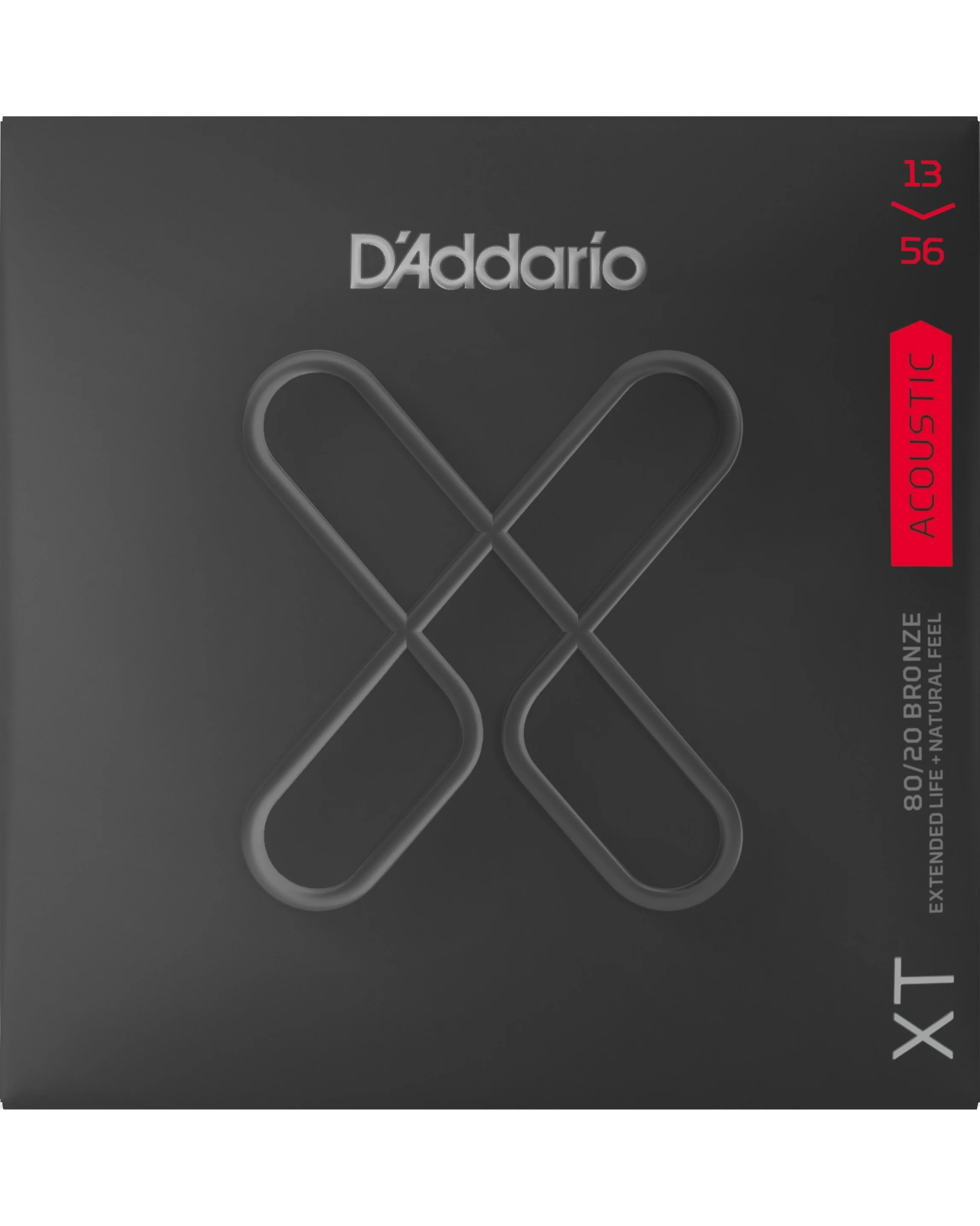 D'Addario XTABR1356 80/20 Bronze Coated Acoustic Guitar Strings, Medium - Image 2