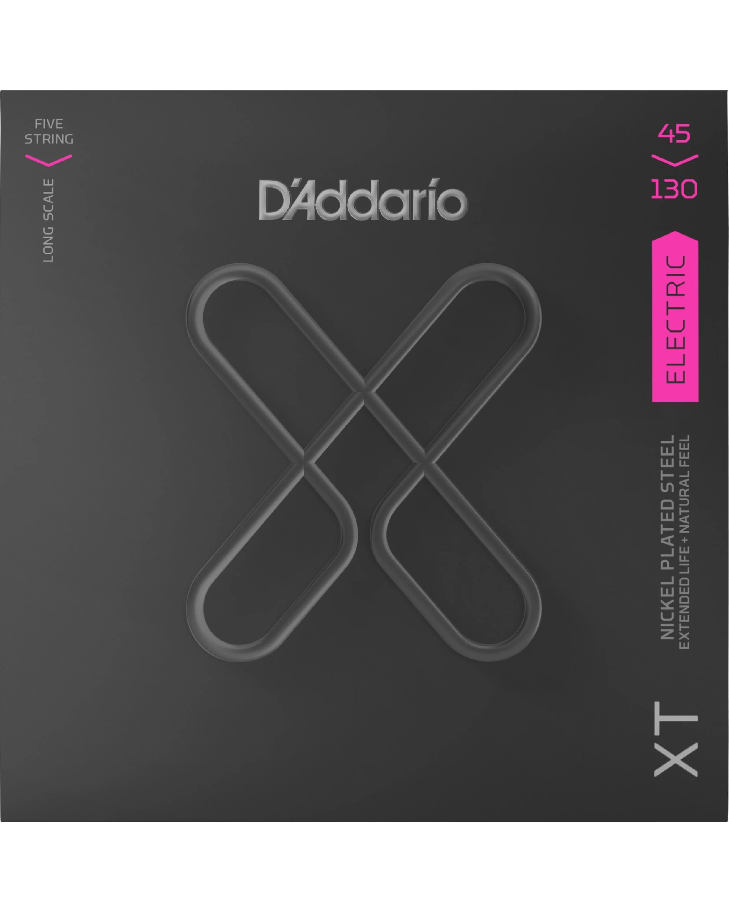 D'Addario XTB45130 Nickel Coated Long Scale 5-String Electric Bass Guitar Strings, Light - Image 2