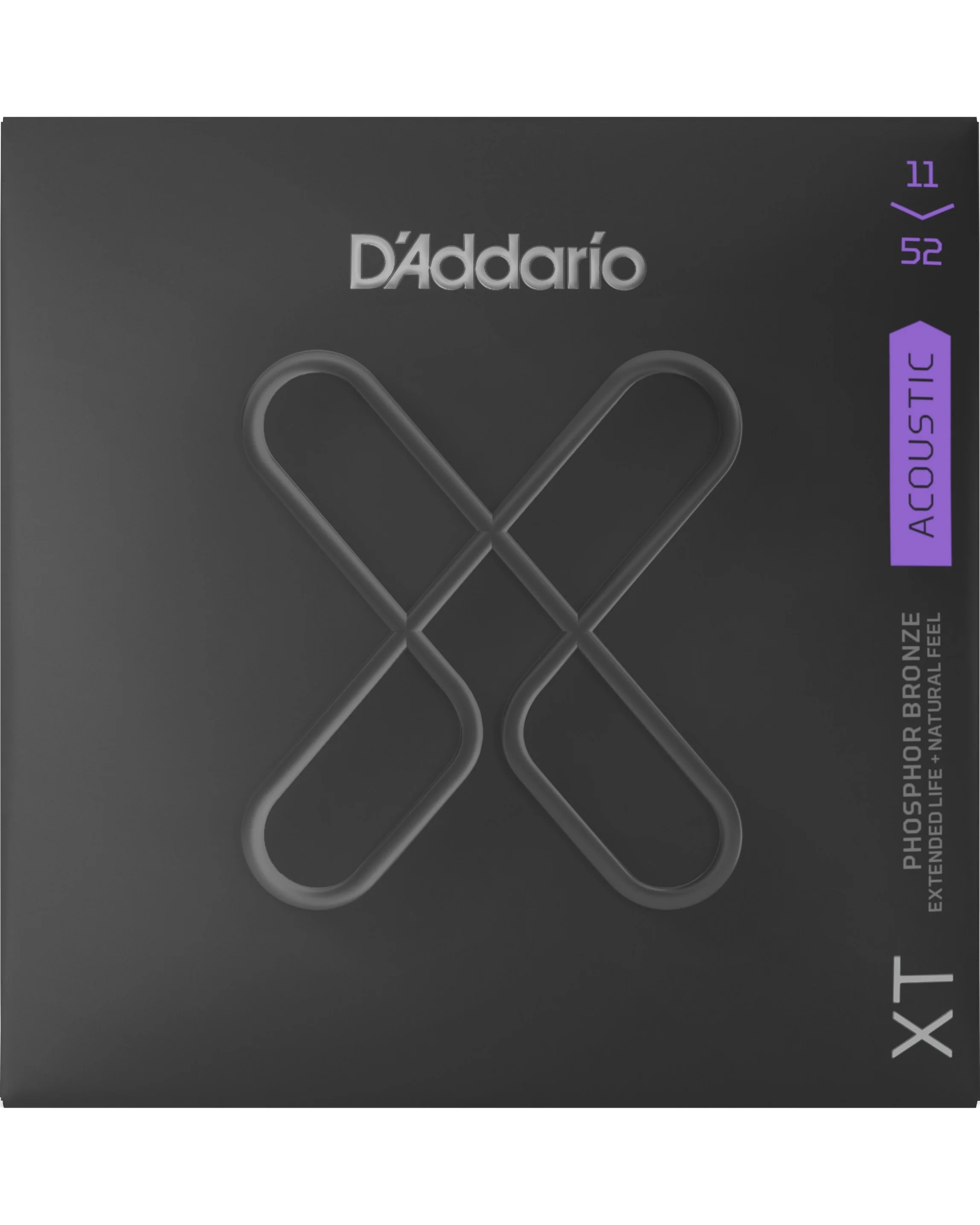 D'Addario XTAPB1152 Phosphor Bronze Coated Acoustic Guitar Strings, Custom Light - Image 2