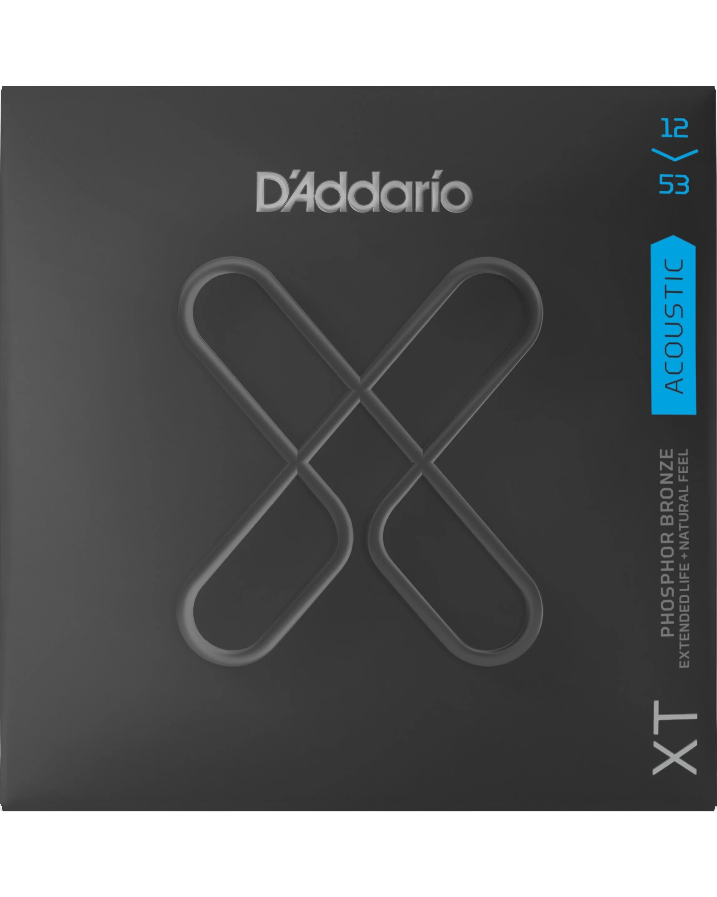D'Addario XTAPB1253 Phosphor Bronze Coated Acoustic Guitar Strings, Light (3-Pack) - Image 2