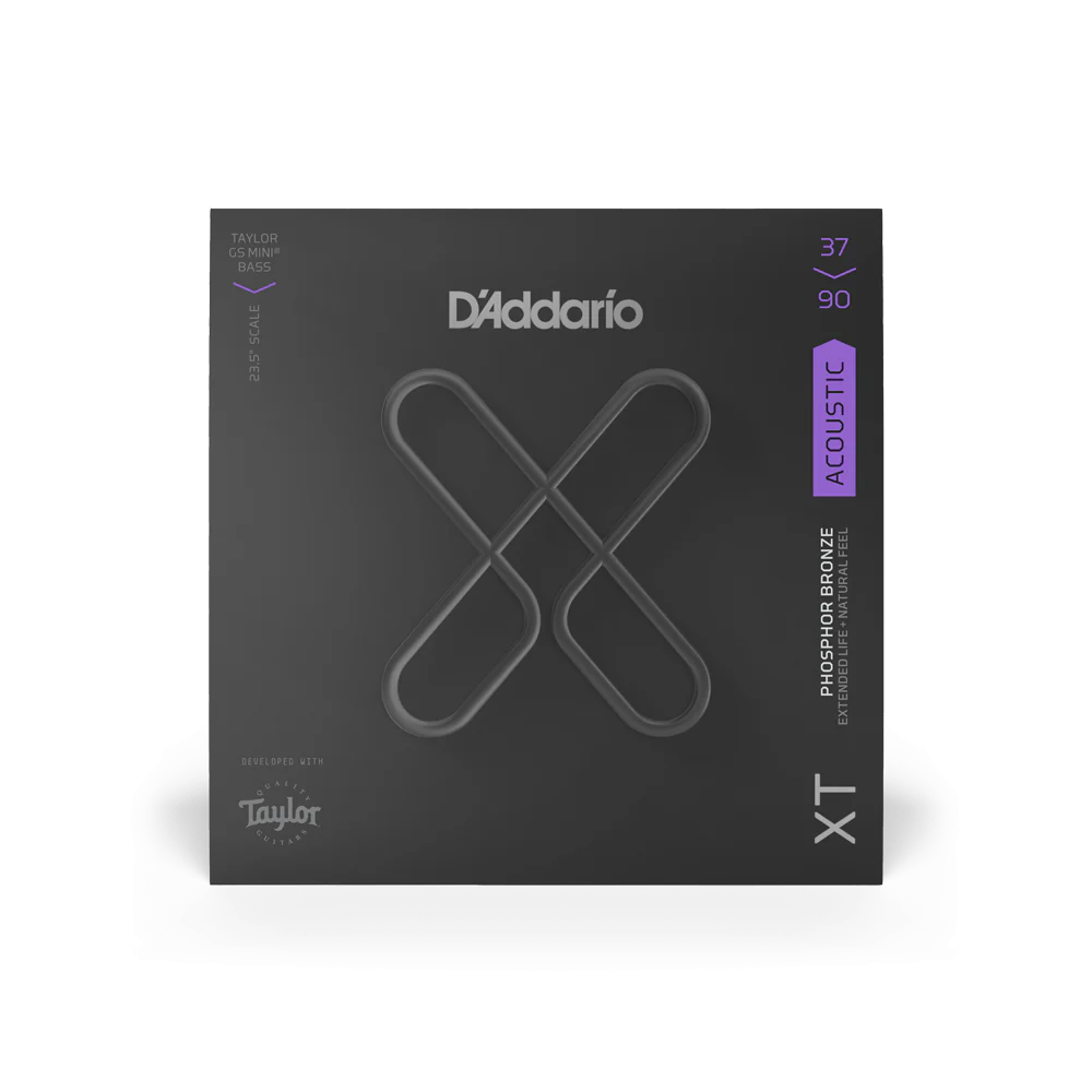 D'Addario XTB3790GS Phosphor Bronze Coated Taylor GS Mini Bass Strings, Custom Light - Image 2