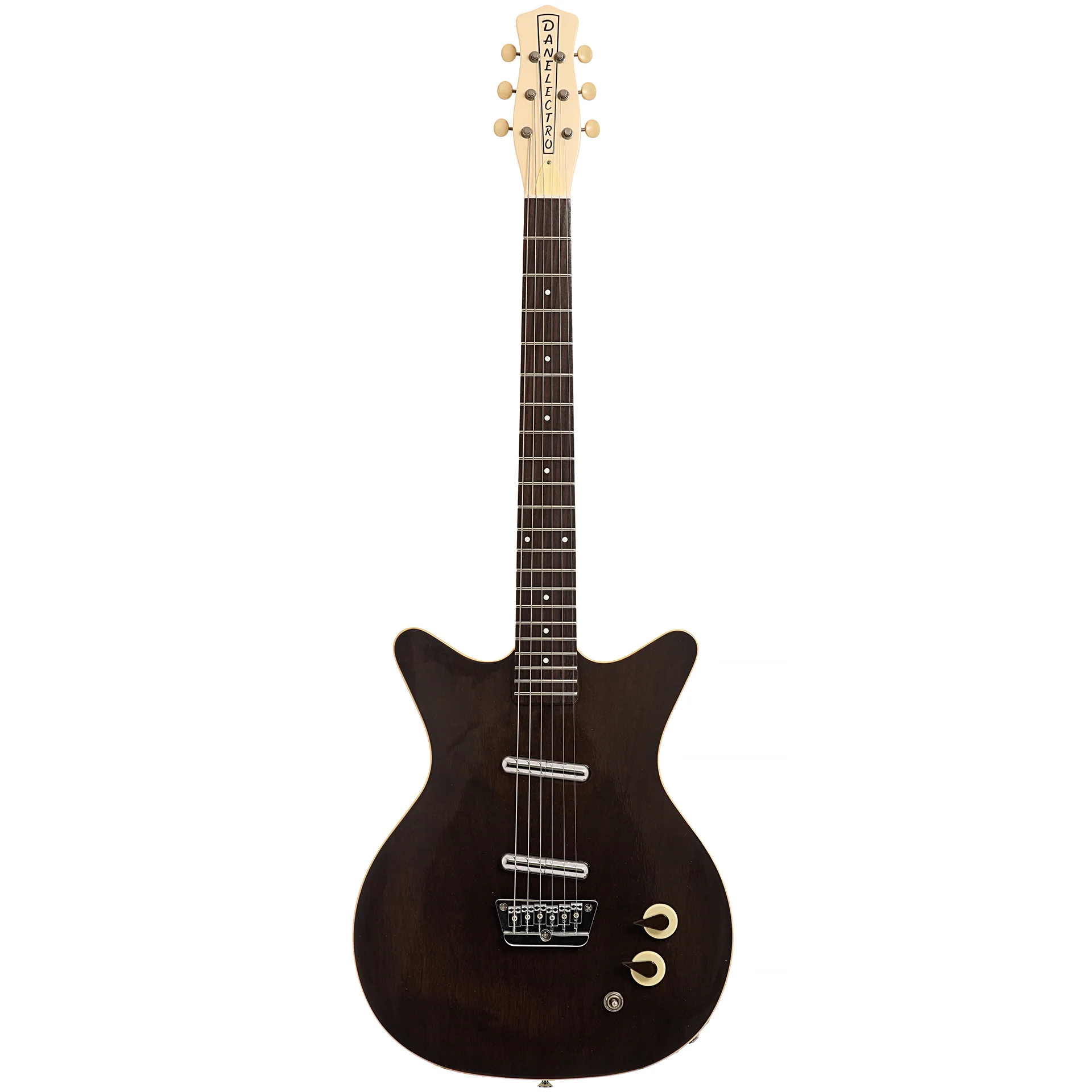 Danelectro '59 Divine Electric Guitar, Dark Walnut - Image 13
