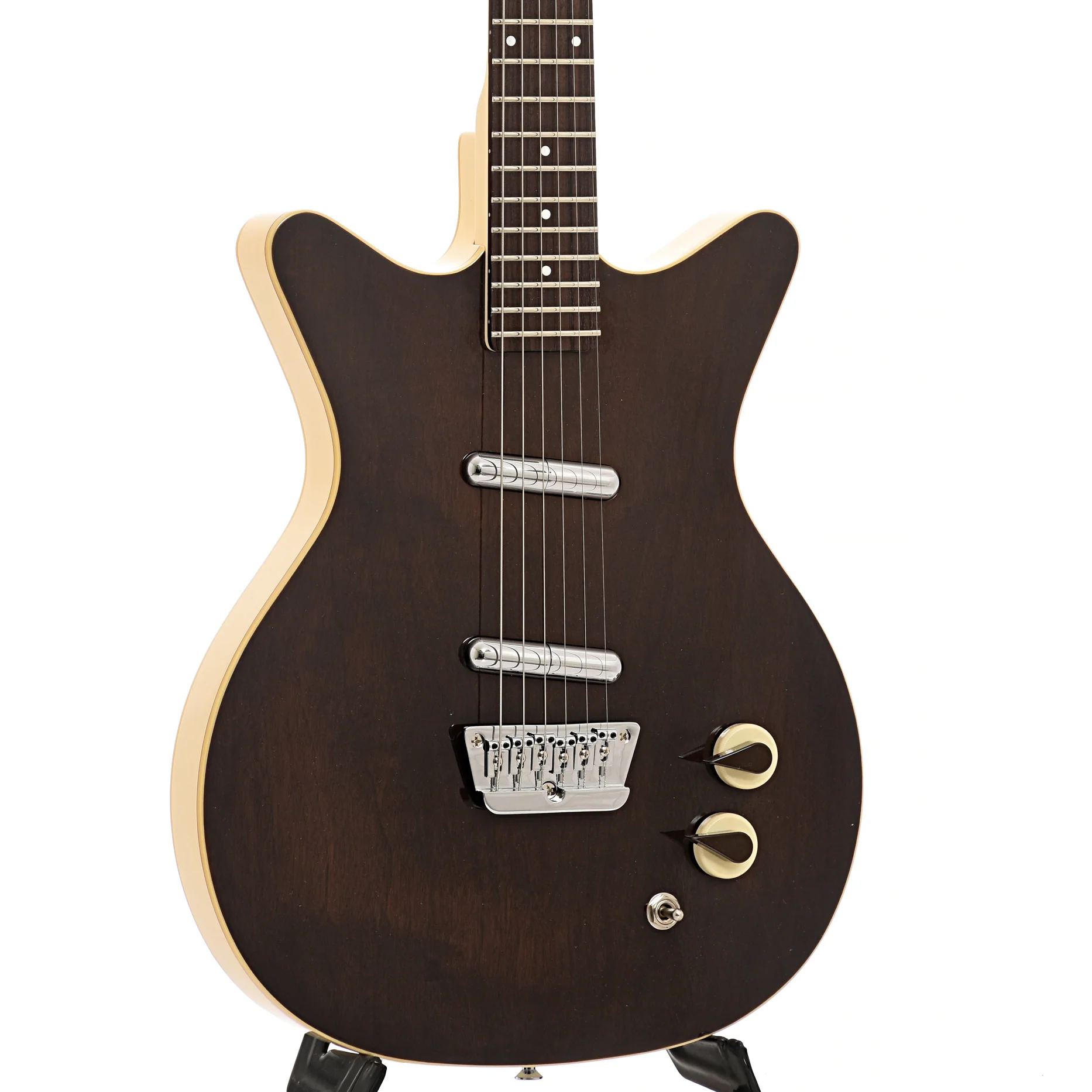 Danelectro '59 Divine Electric Guitar, Dark Walnut - Image 4