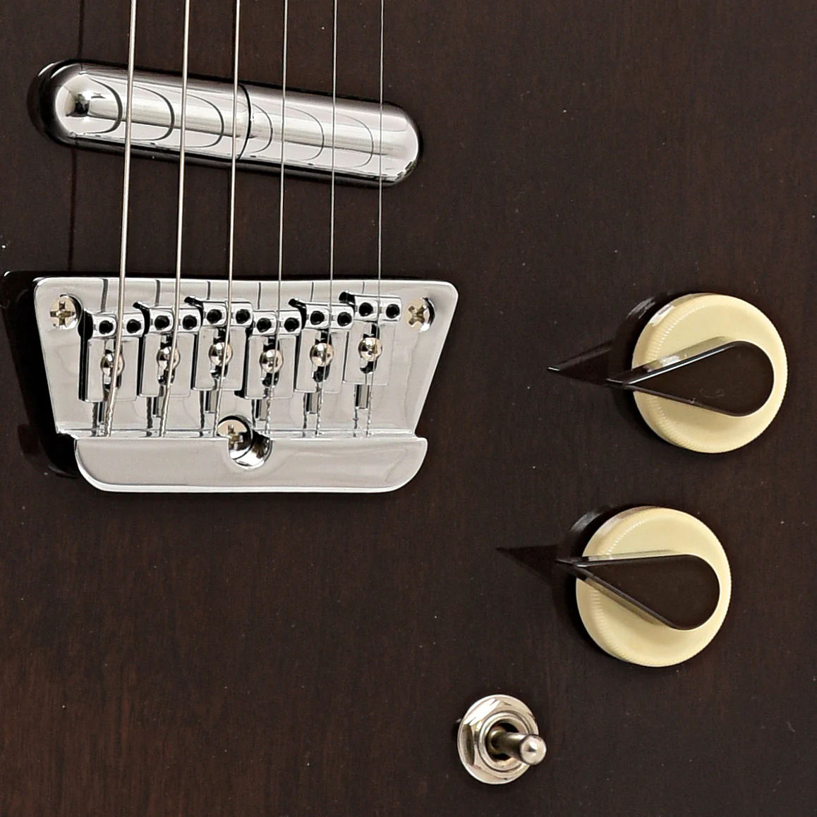 Danelectro '59 Divine Electric Guitar, Dark Walnut - Image 5