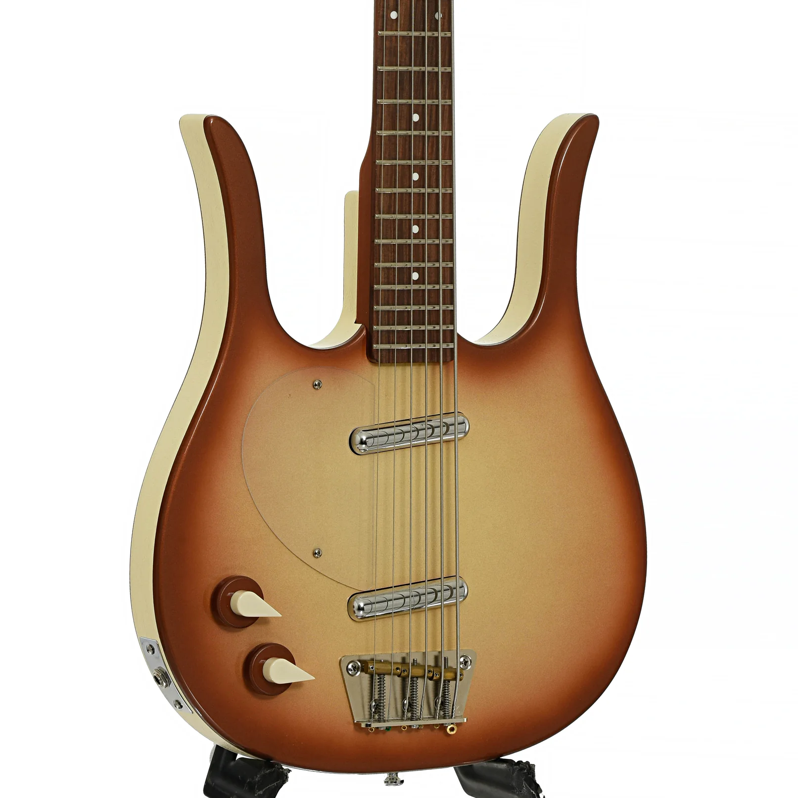 Danelectro Longhorn 6-String LH Electric Bass (2008) - Image 4