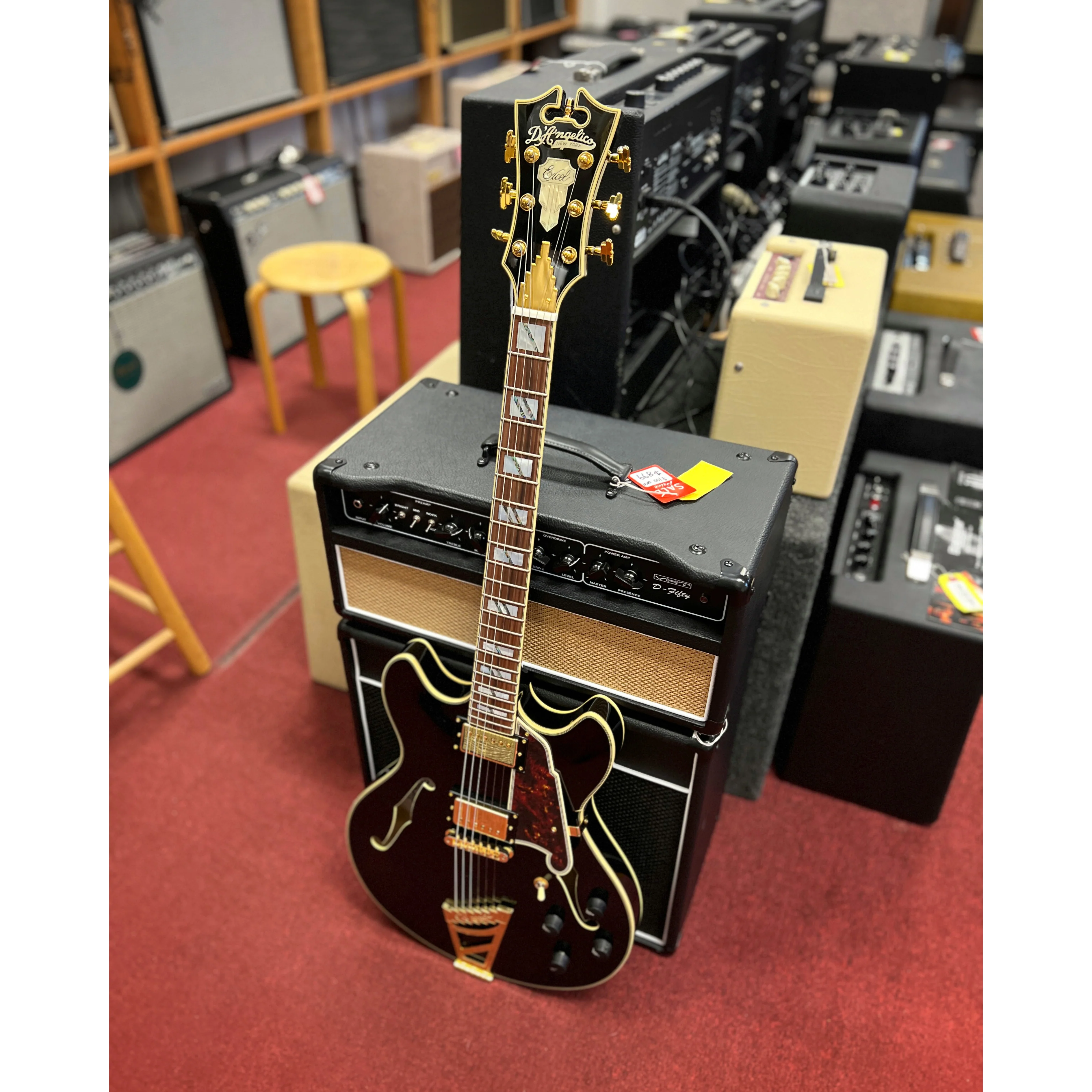 D'Angelico Excel DC Semi-Hollow Body Electric Guitar (2018) - Image 2