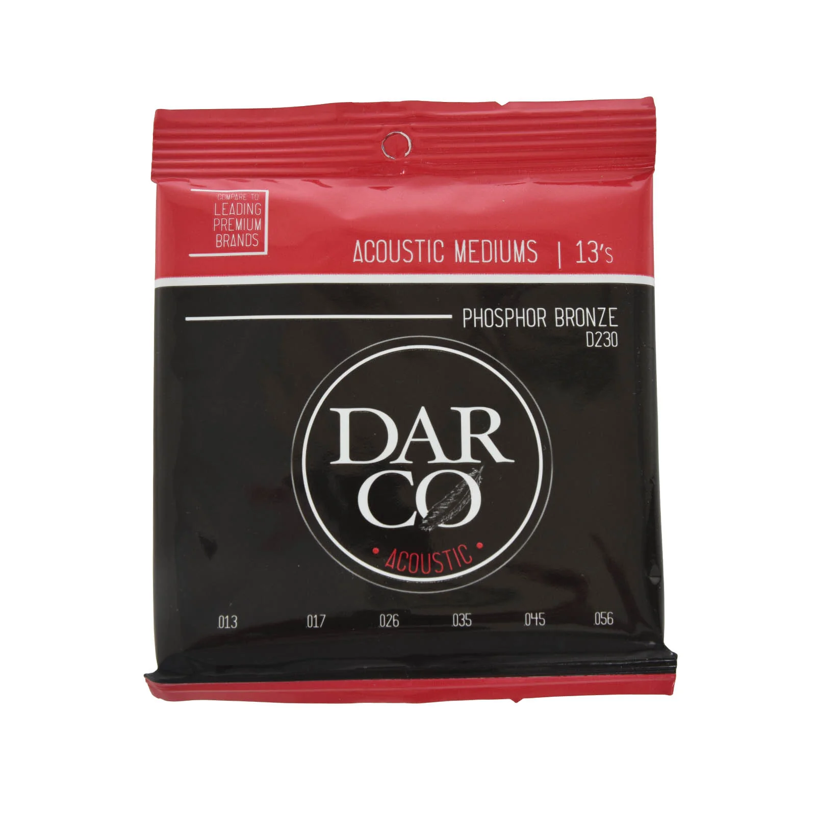 Darco D230 Phosphor Bronze Acoustic Guitar Strings, Medium - Image 2