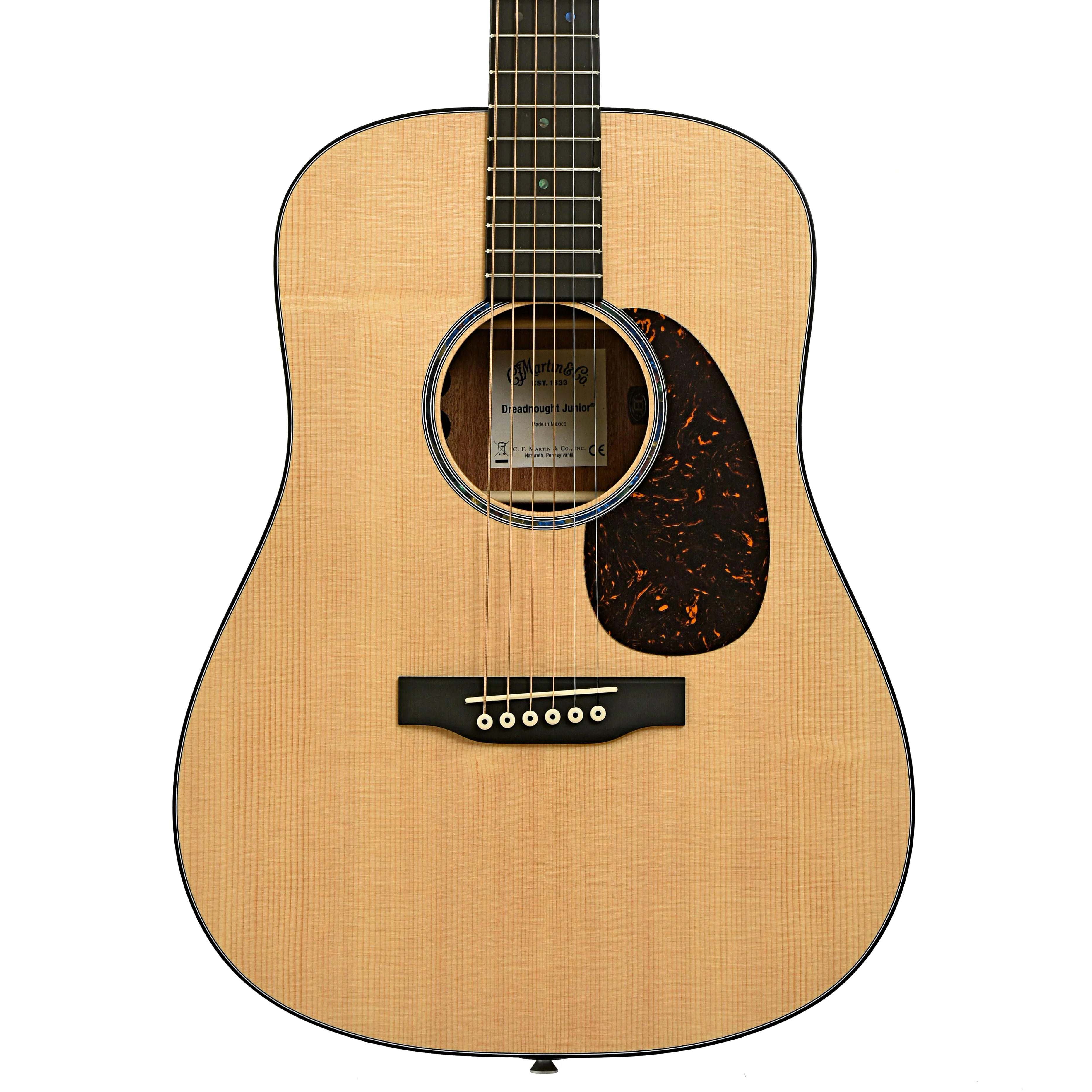 Martin DJRE Junior Acoustic Electric Guitar & Gigbag - Image 2