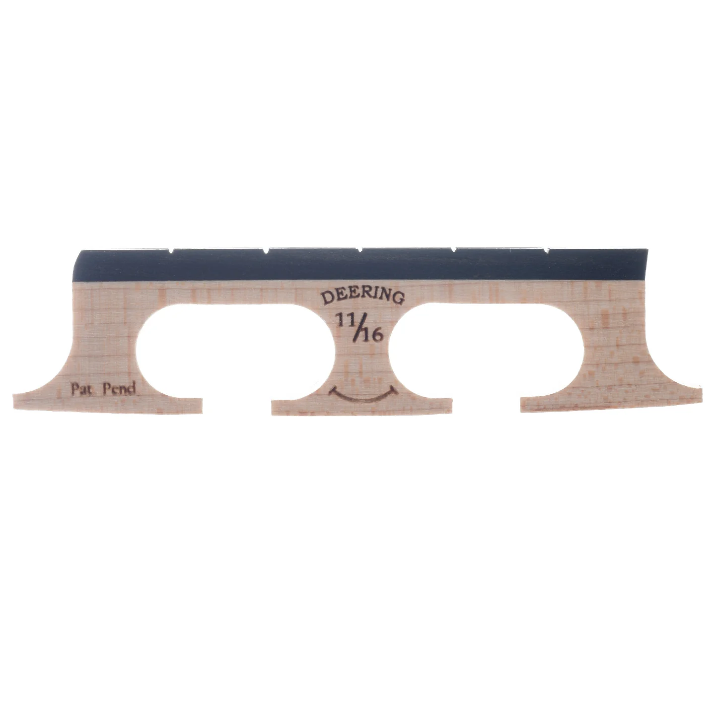 Deering Smile Flat Top Banjo Bridge, 11/16in - Image 2