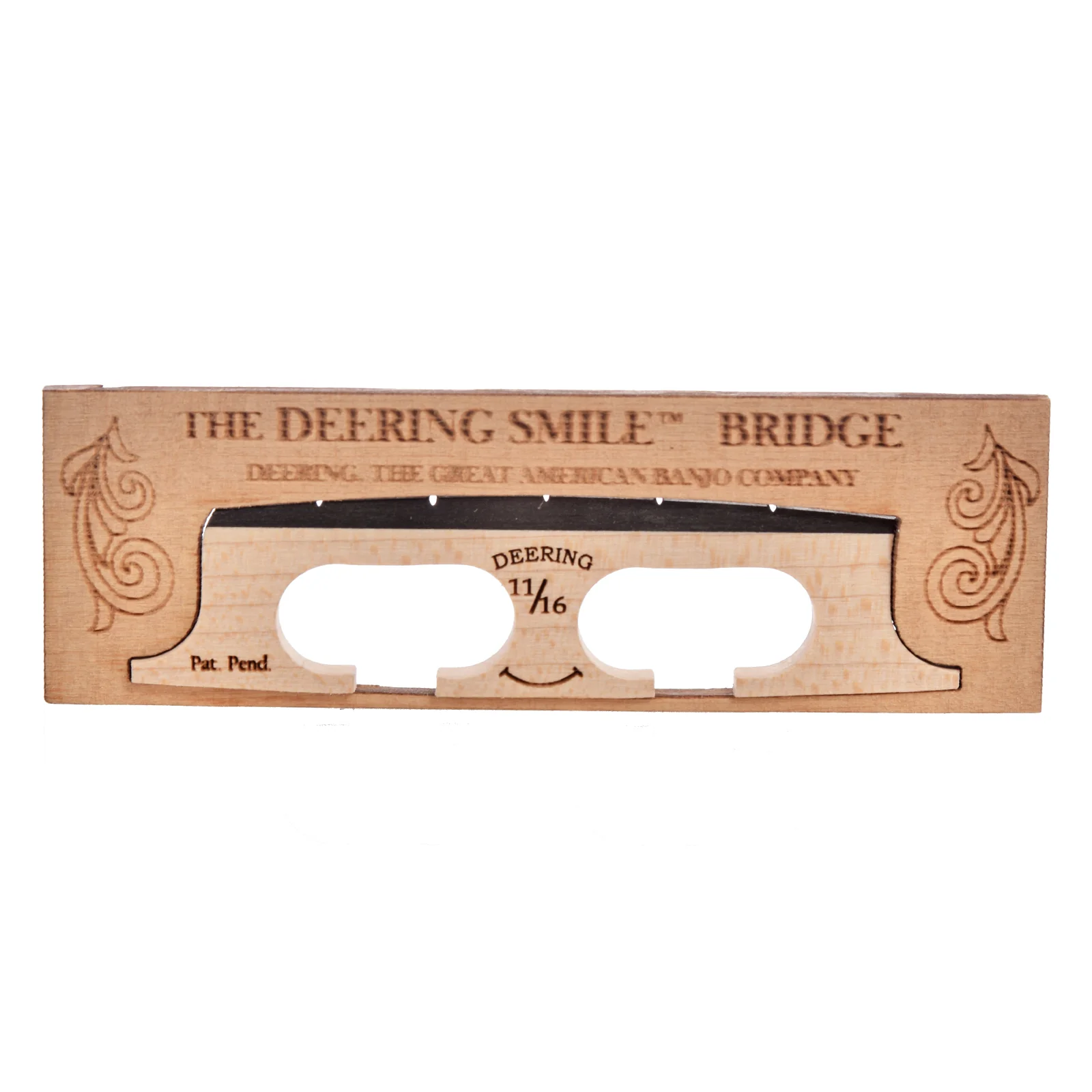 Deering Smile Radisued Top Banjo Bridge, 11/16in - Image 4