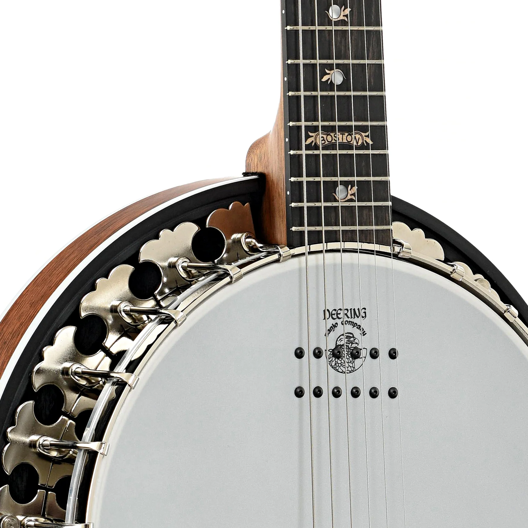 Deering Boston 6-String Acoustic-Electric Resonator Banjo Guitar & Case - Image 5