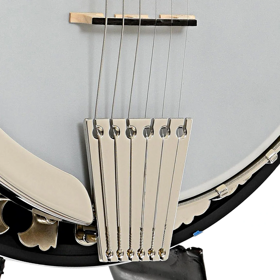 Deering Boston 6-String Acoustic-Electric Resonator Banjo Guitar & Case - Image 7