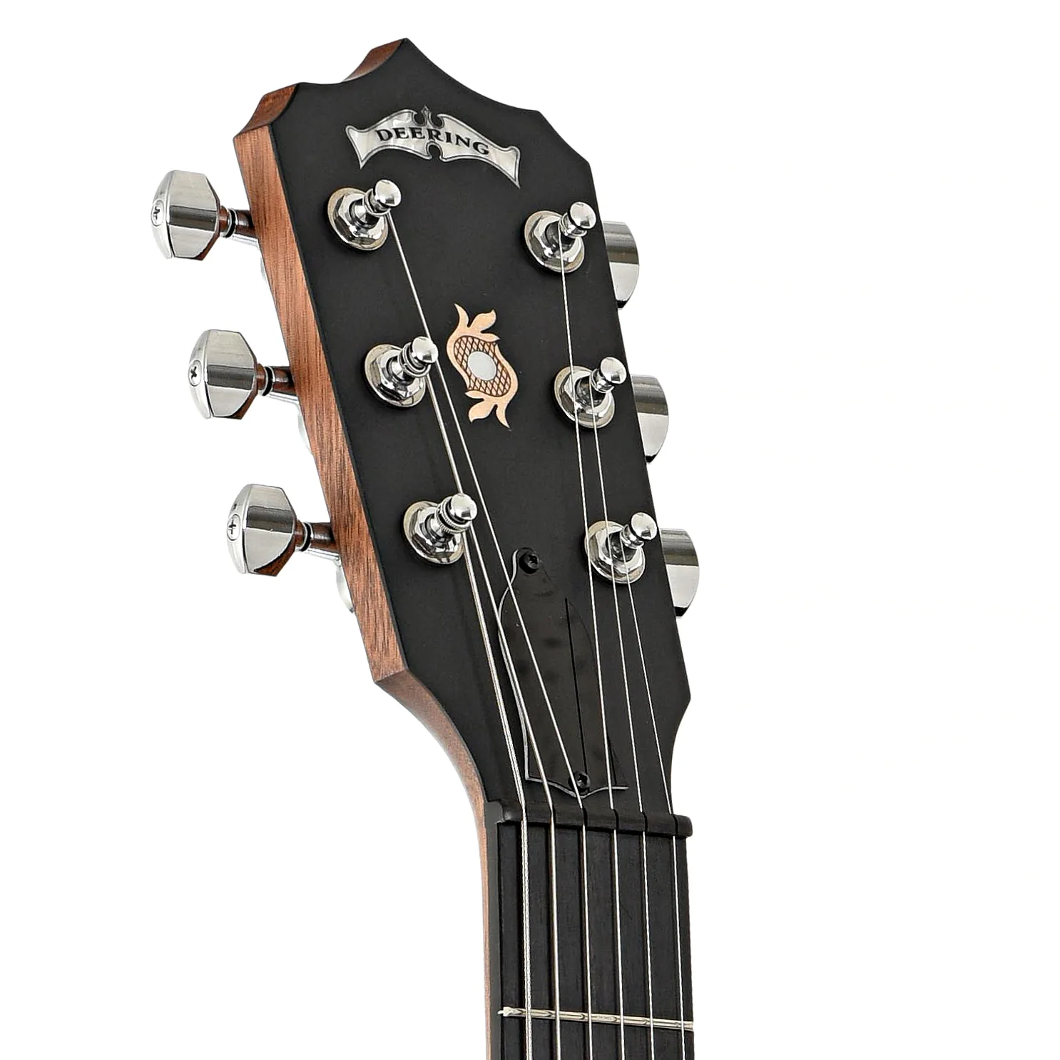 Deering Boston 6-String Acoustic-Electric Resonator Banjo Guitar & Case - Image 9