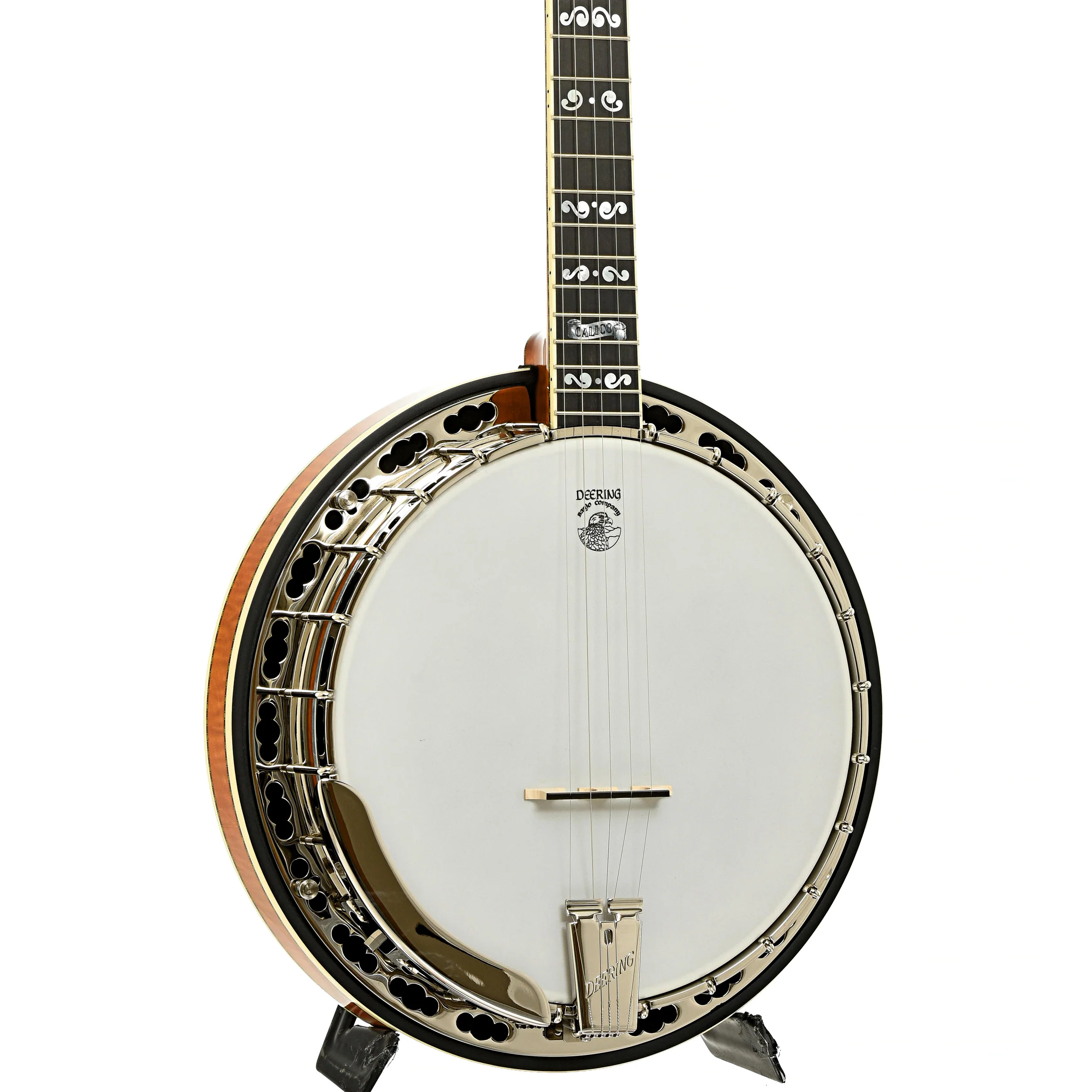 Deering Calico Resonator Banjo & Case - Image 2