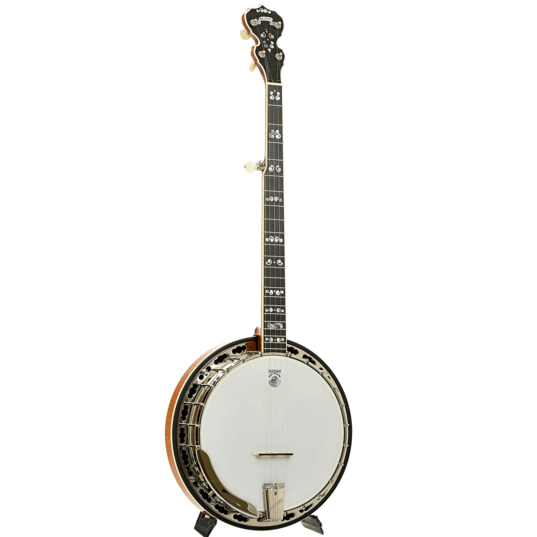 Deering Calico Resonator Banjo & Case - Image 3