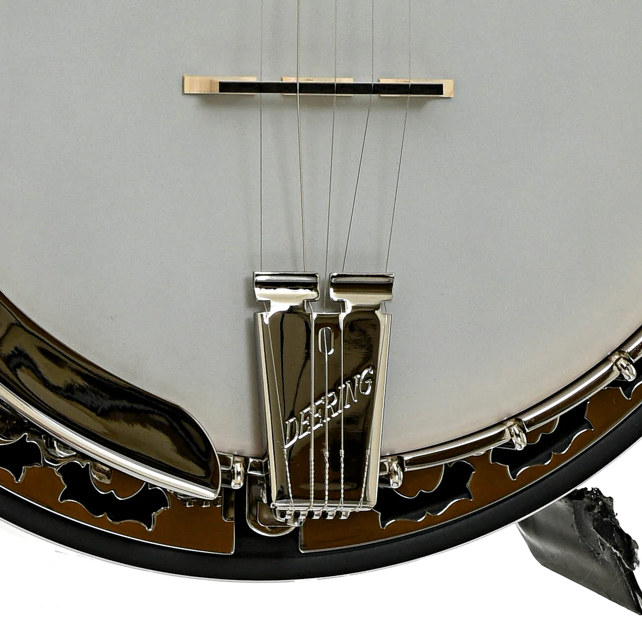 Deering White Lotus Resonator Banjo & Case - Image 4