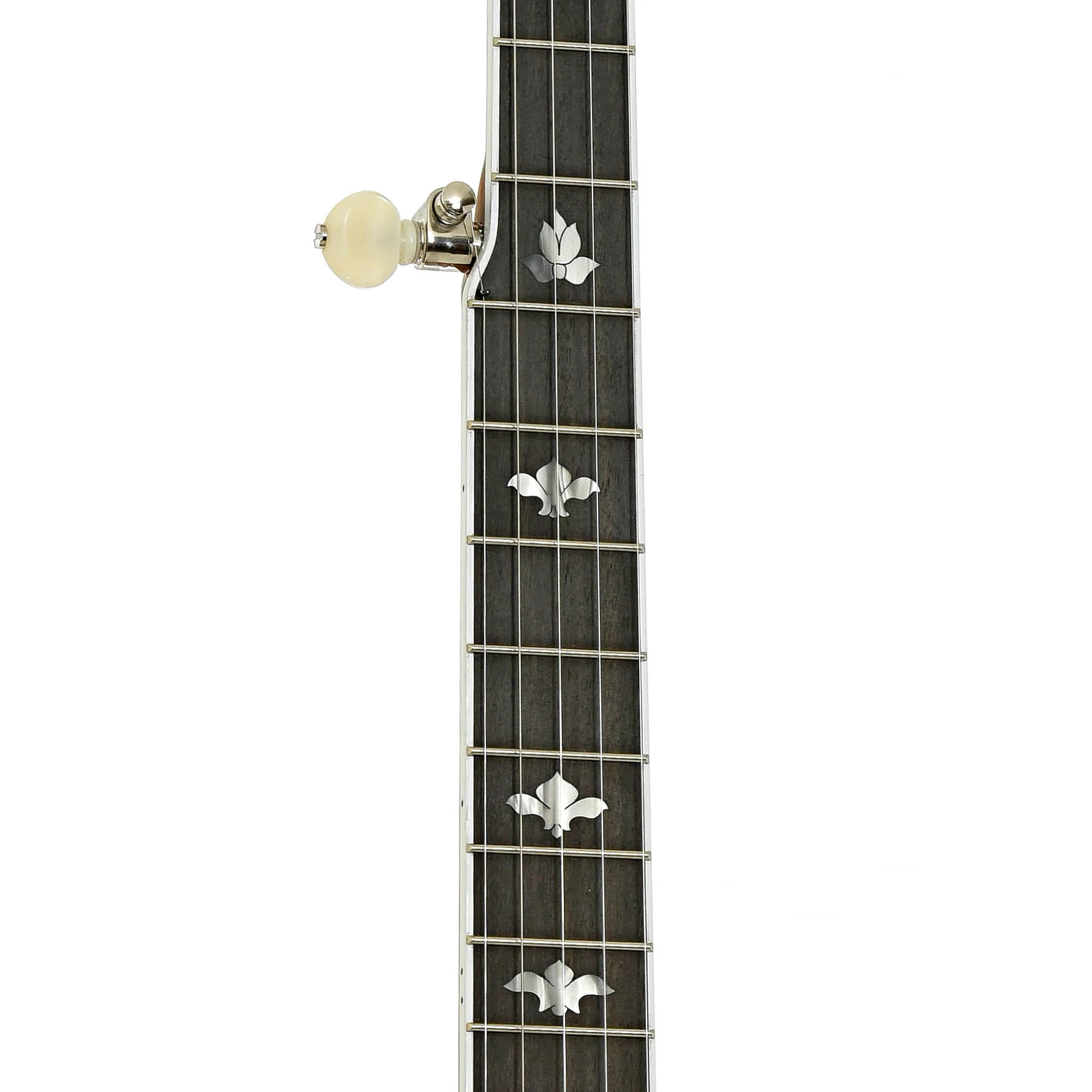 Deering White Lotus Resonator Banjo & Case - Image 7
