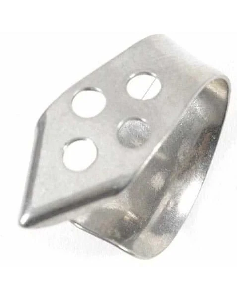 Dunlop Nickel Silver Left-Handed Thumbpick, 0.025in - Image 2