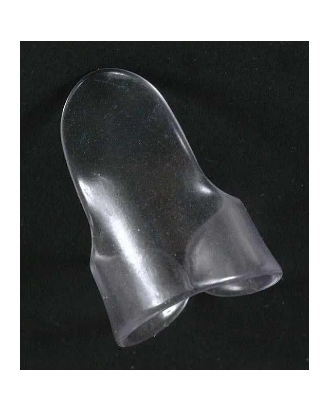 Dunlop Clear "D" Plastic Fingerpick, Medium - Image 2