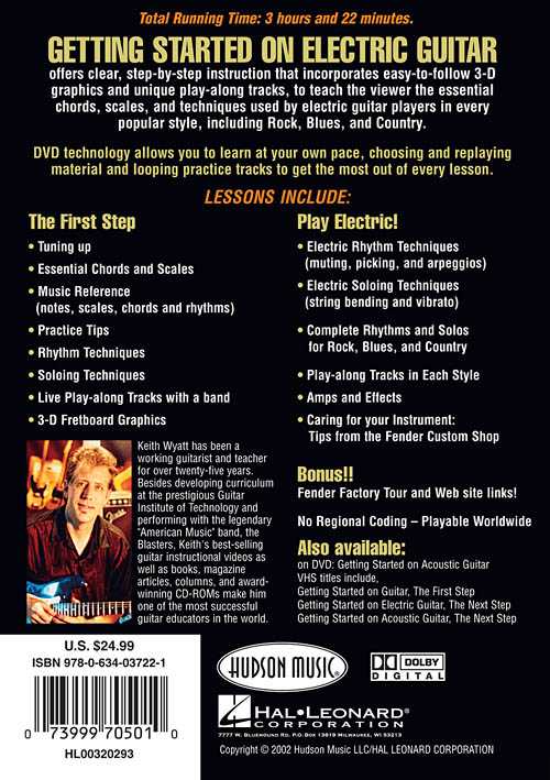 DVD - Fender Presents Getting Started On Electric Guitar - Image 2