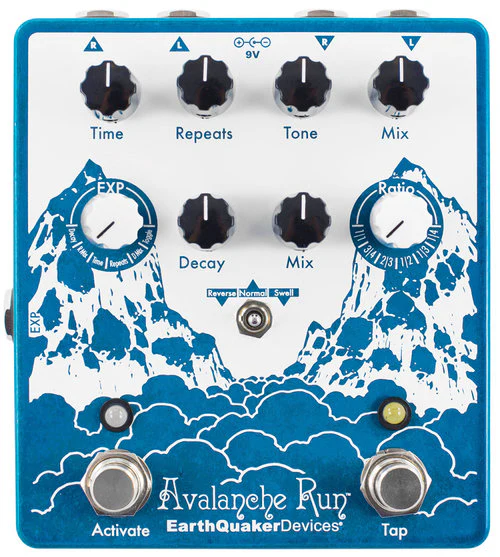 EarthQuaker Devices Avalanche Run Stereo V2 Reverb and Delay Pedal - Image 2
