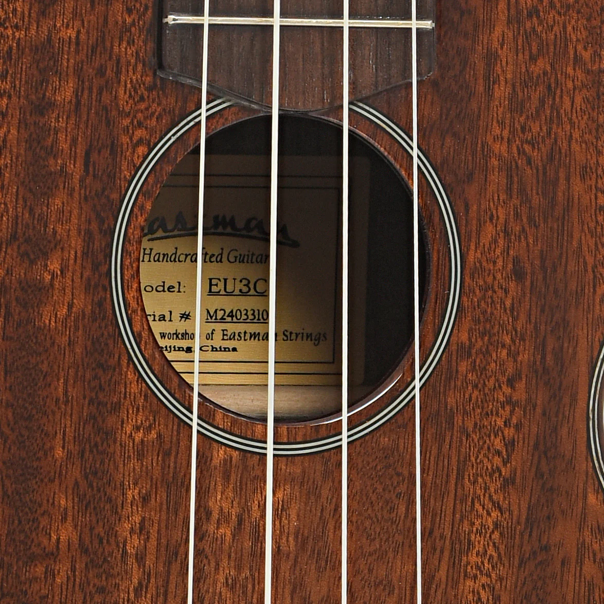 Eastman EU3C Concert Ukulele & Case - Image 6
