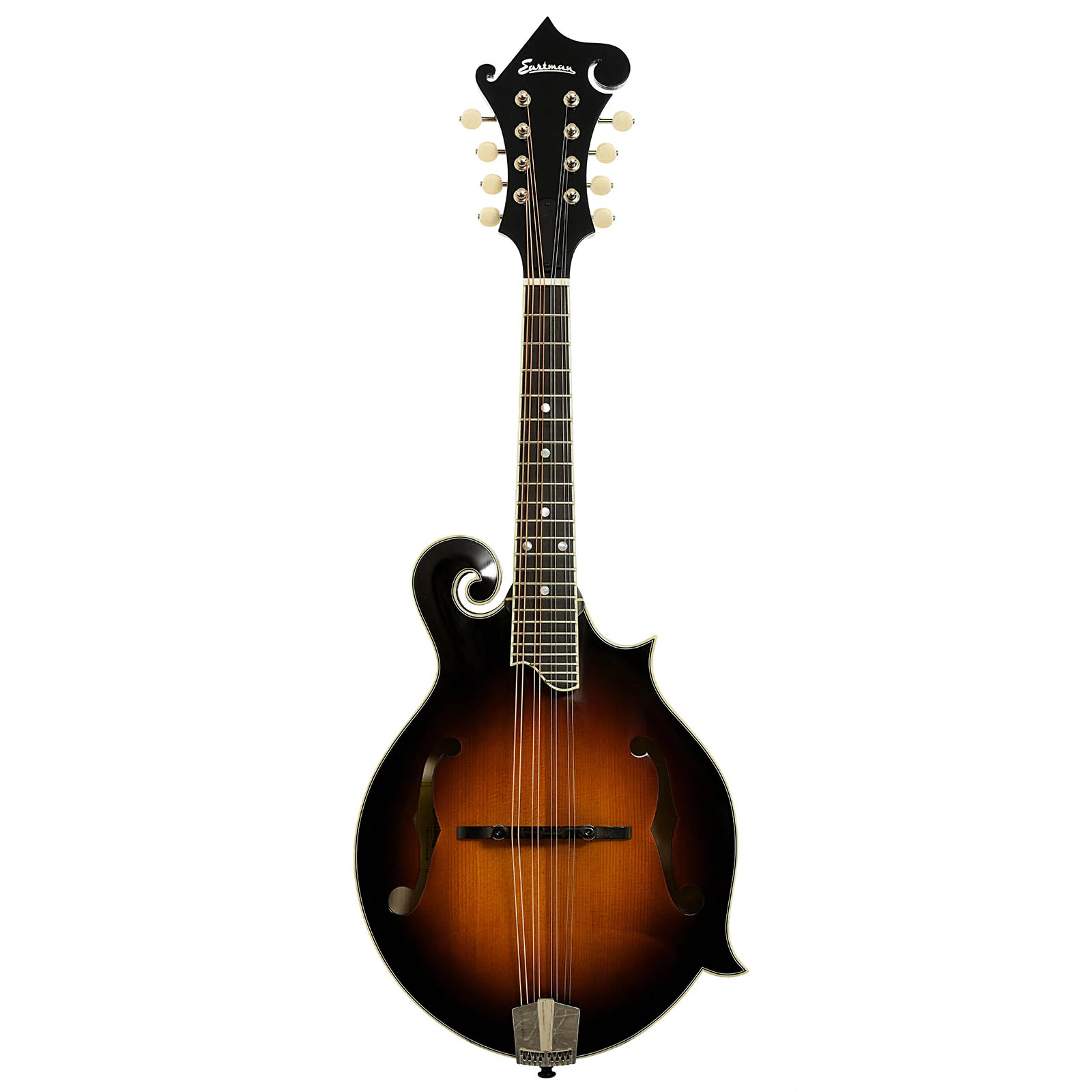 Eastman MD515/TV Wide Neck Sunburst Mandolin & Case - Image 14