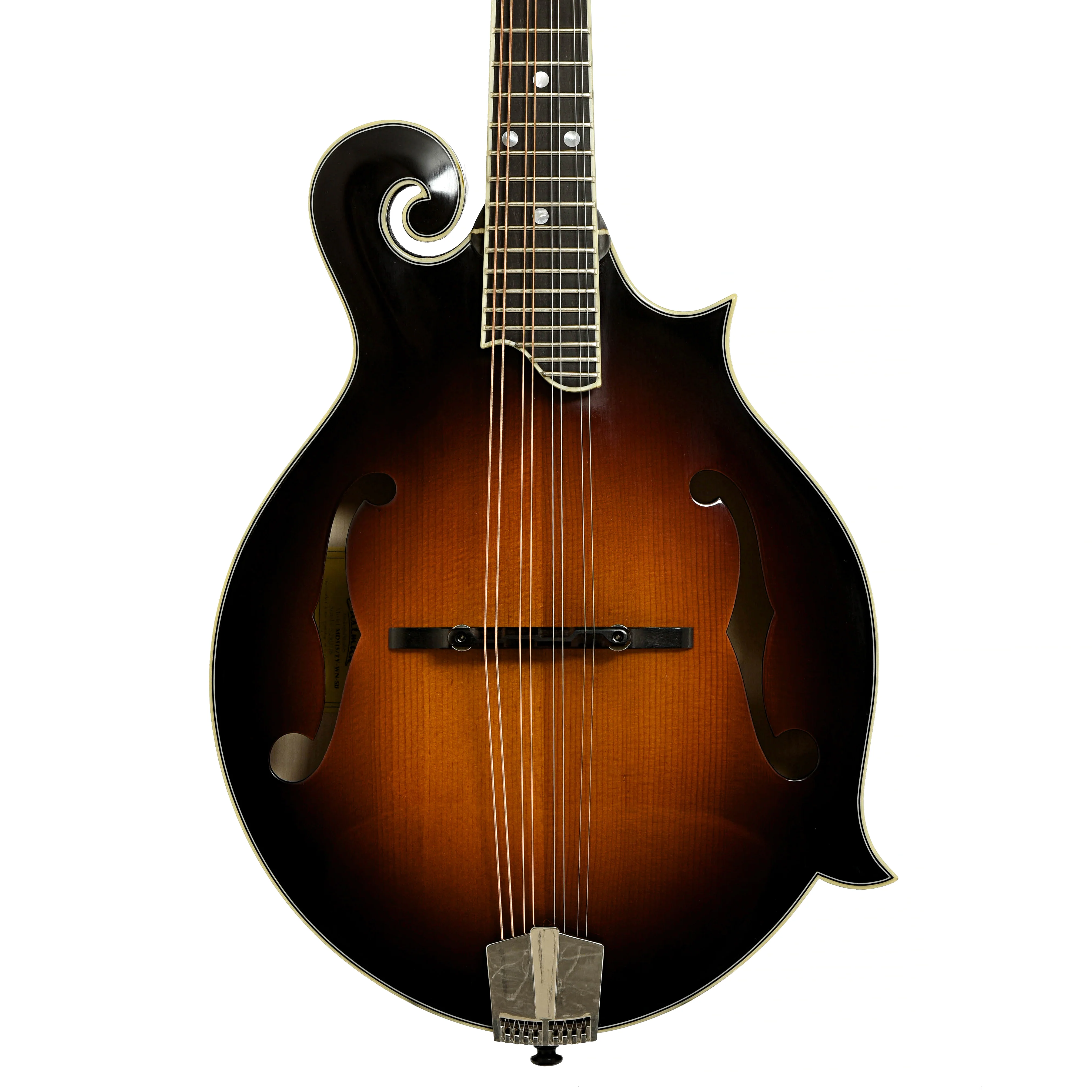Eastman MD515/TV Wide Neck Sunburst Mandolin & Case - Image 2