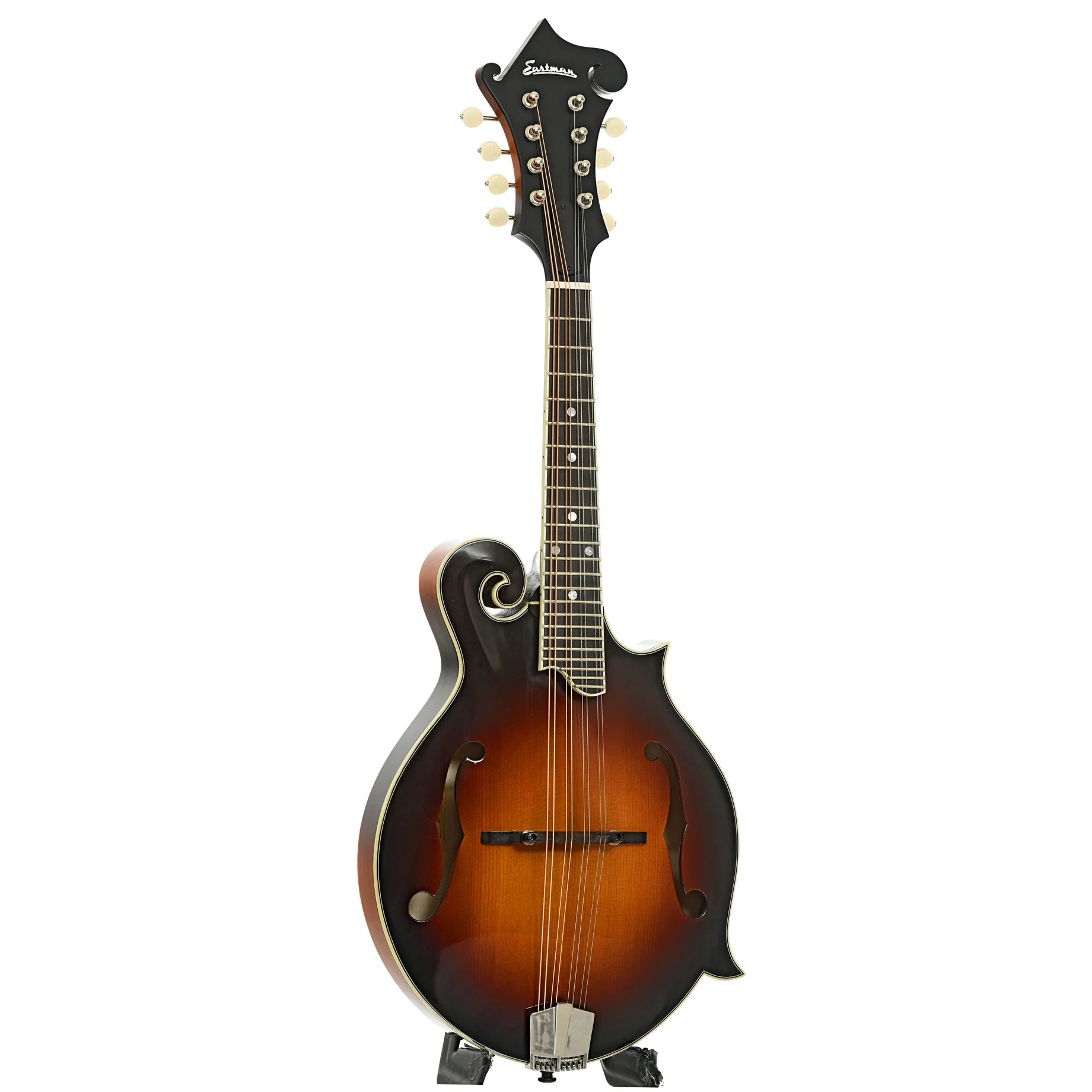 Eastman MD515/TV Wide Neck Sunburst Mandolin & Case - Image 3