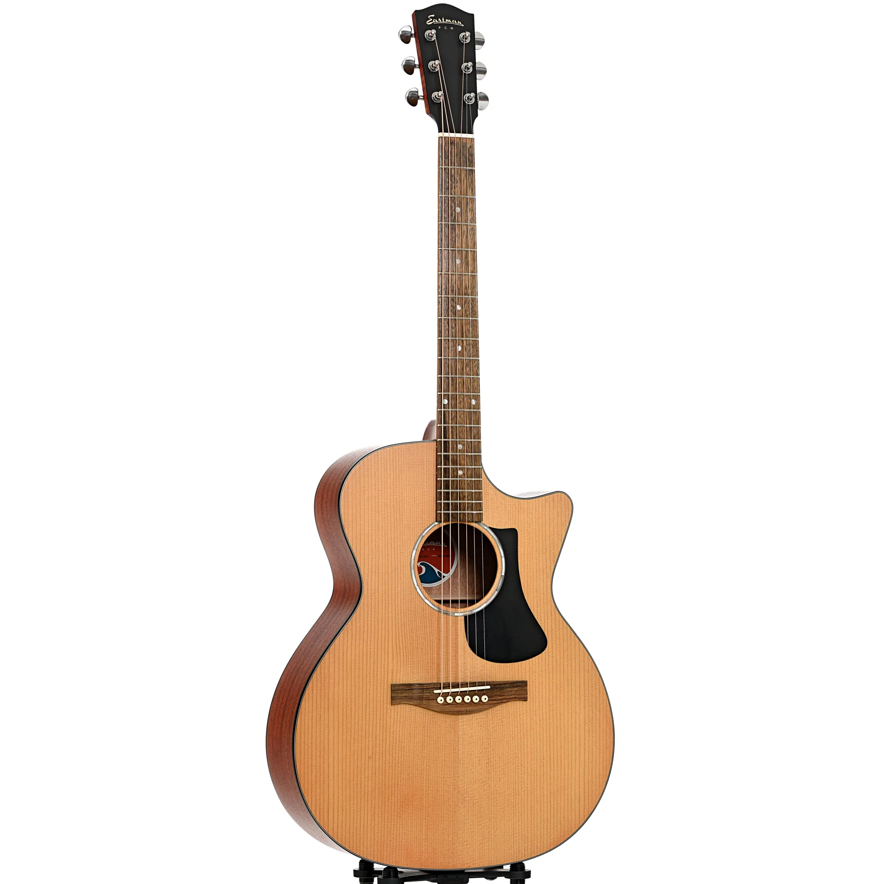 Eastman PCH1-GACE "Pacific Coast Highway" Acoustic Guitar & Gigbag, Natural Finish - Image 3