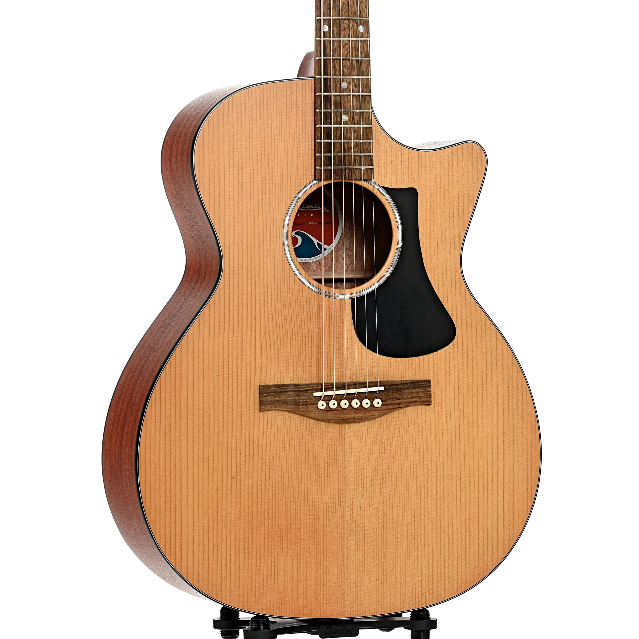 Eastman PCH1-GACE "Pacific Coast Highway" Acoustic Guitar & Gigbag, Natural Finish - Image 4