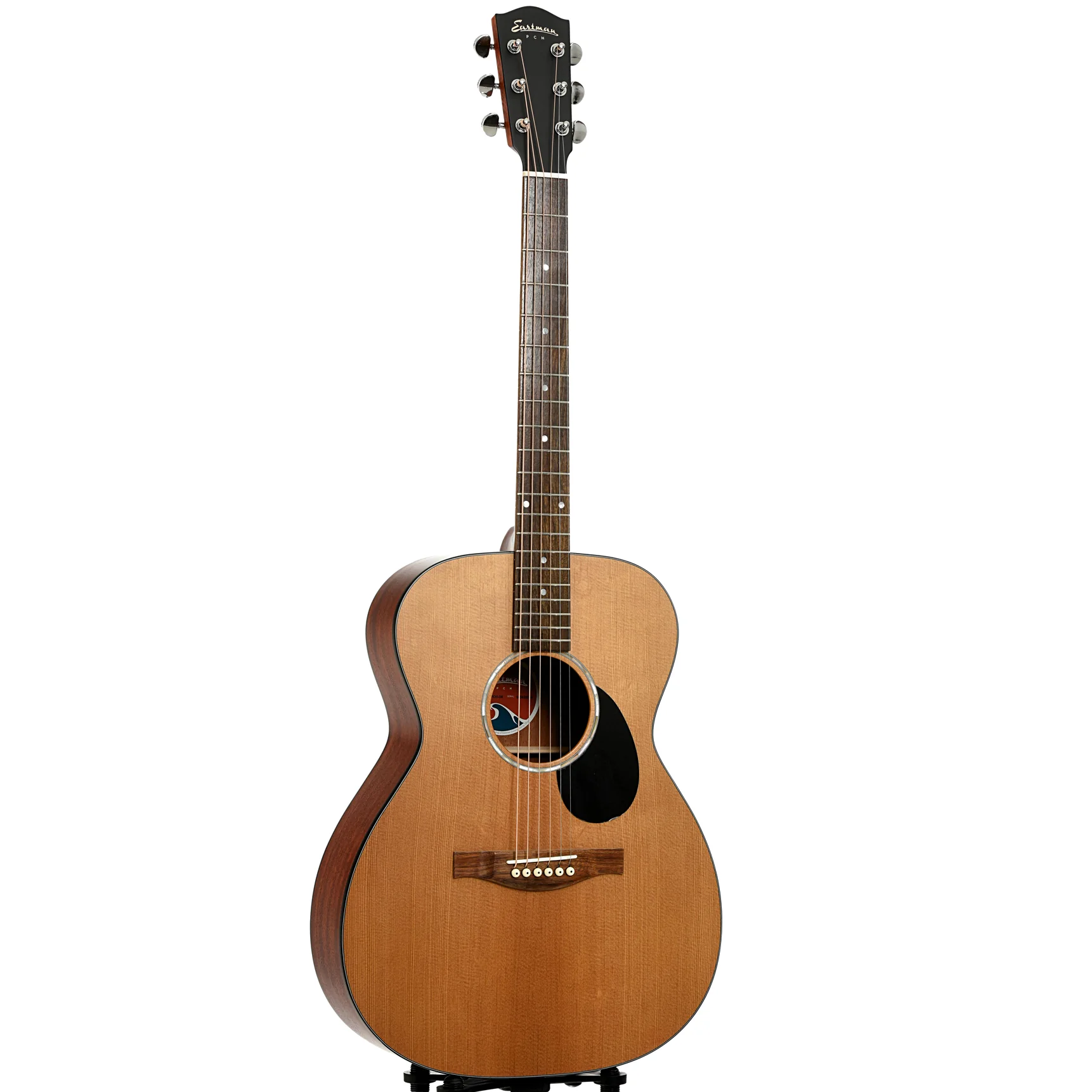 Eastman PCH1-OM "Pacific Coast Highway" Acoustic Guitar & Gigbag, Natural Finish - Image 3