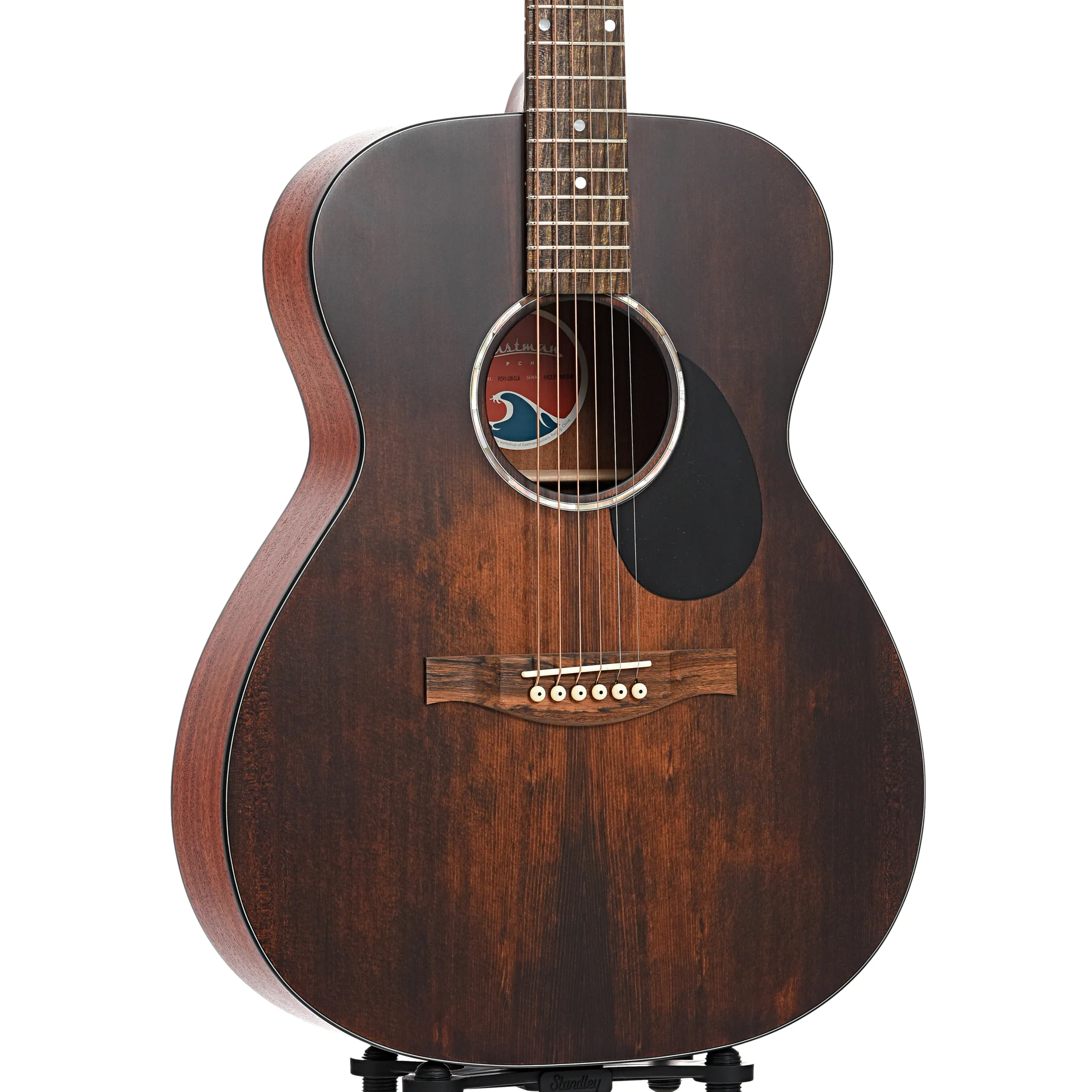 Eastman PCH1-OM "Pacific Coast Highway" Acoustic Guitar & Gigbag, Classic Stained Finish - Image 4