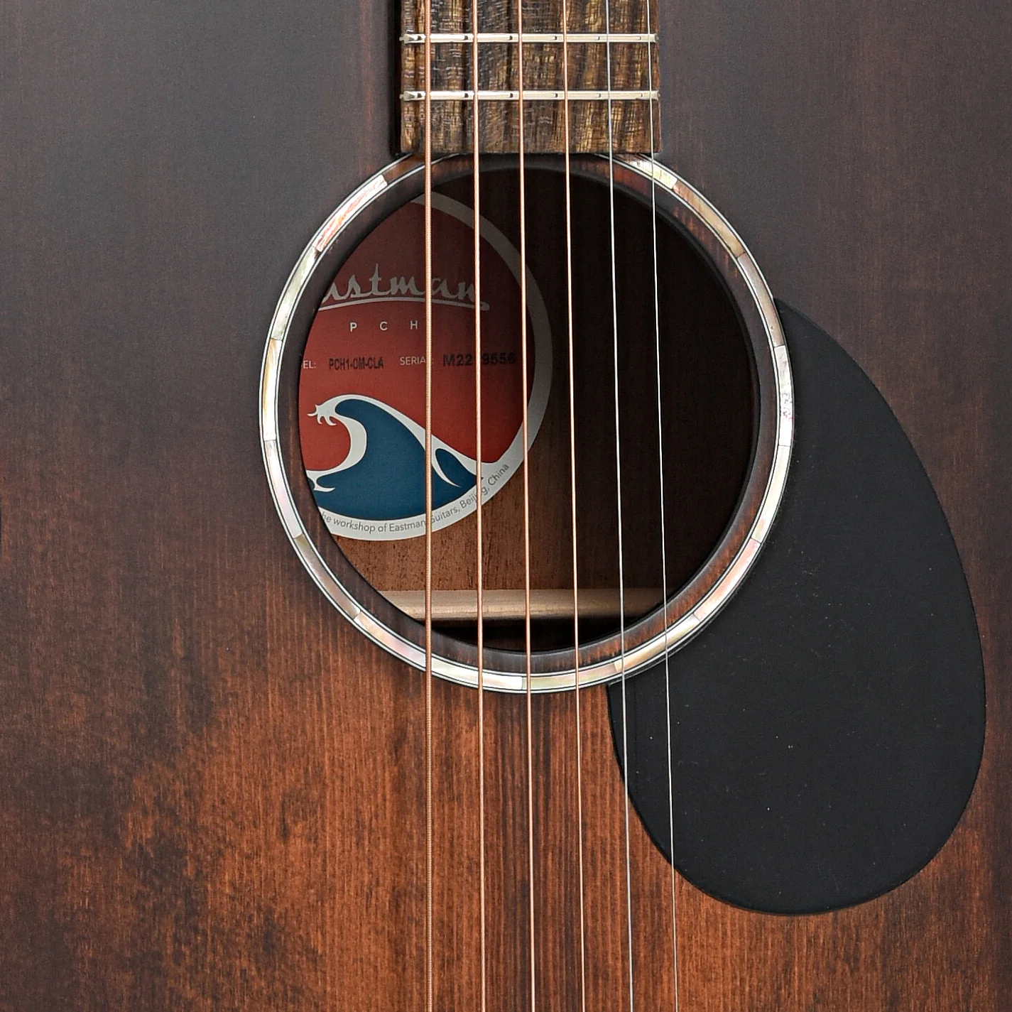 Eastman PCH1-OM "Pacific Coast Highway" Acoustic Guitar & Gigbag, Classic Stained Finish - Image 6