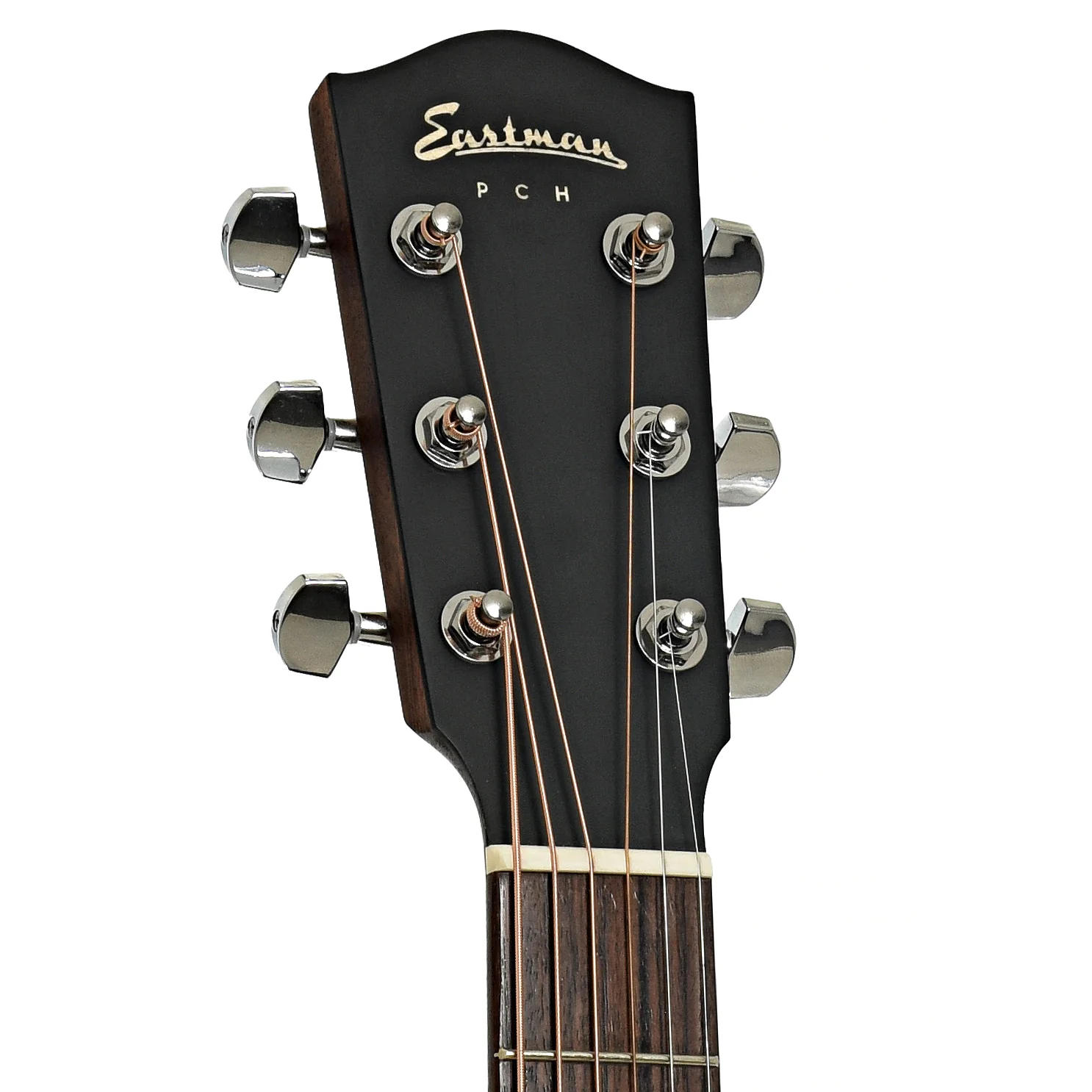 Eastman PCH2-TG Acoustic Guitar & Gigbag, Black Top - Image 9